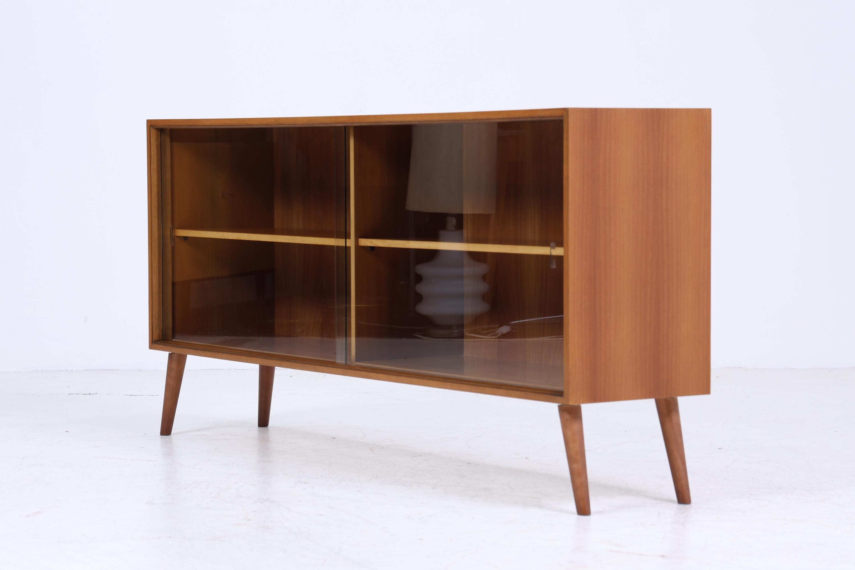 ❌SALE❌ Vintage Glas Sideboard 60er Jahre | Platon Serie by Lothar Wegner - Mid Century Vitrine Holz Design