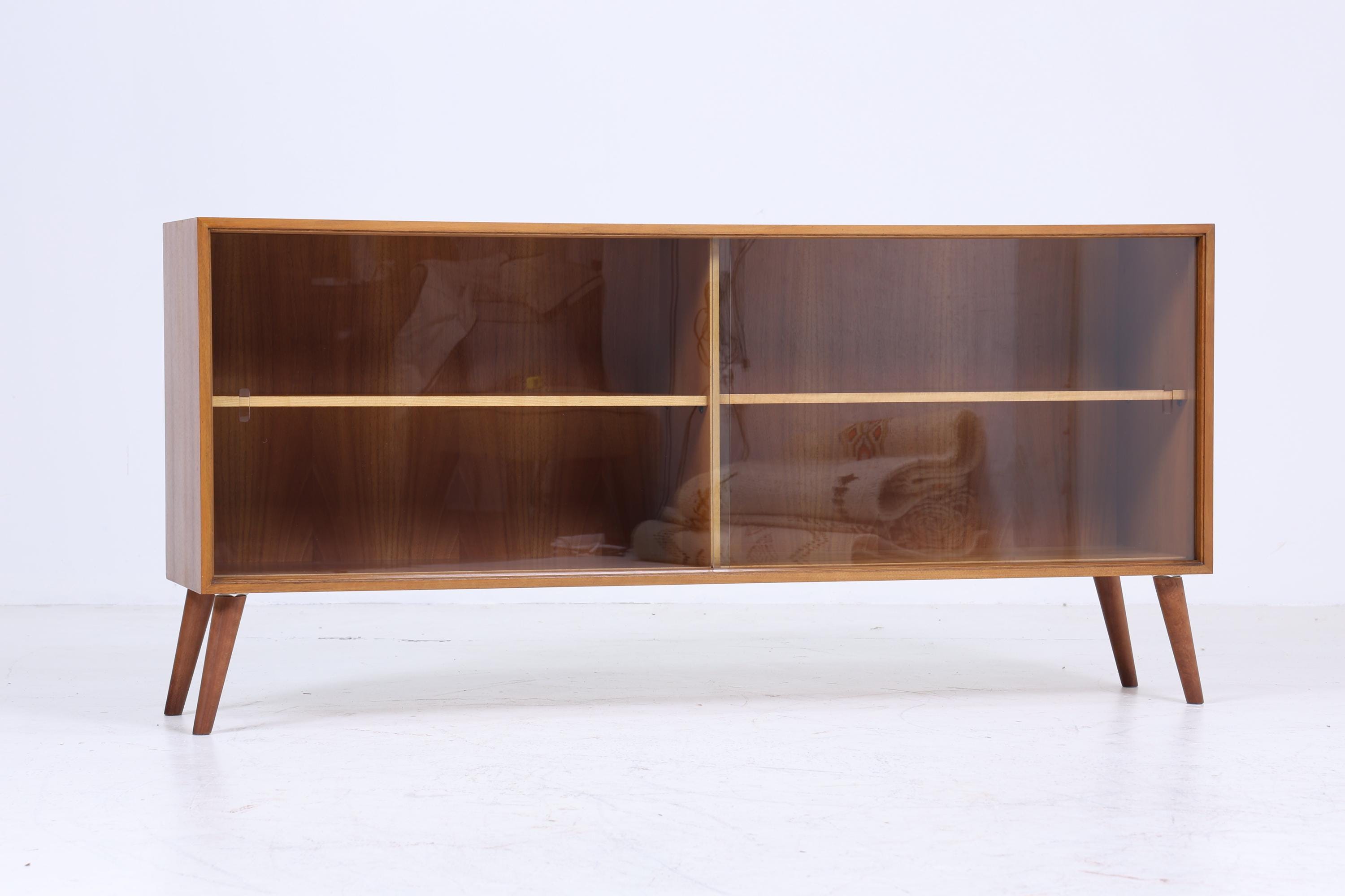 ❌SALE❌ Vintage Glas Sideboard 60er Jahre | Platon Serie by Lothar Wegner - Mid Century Vitrine Holz Design