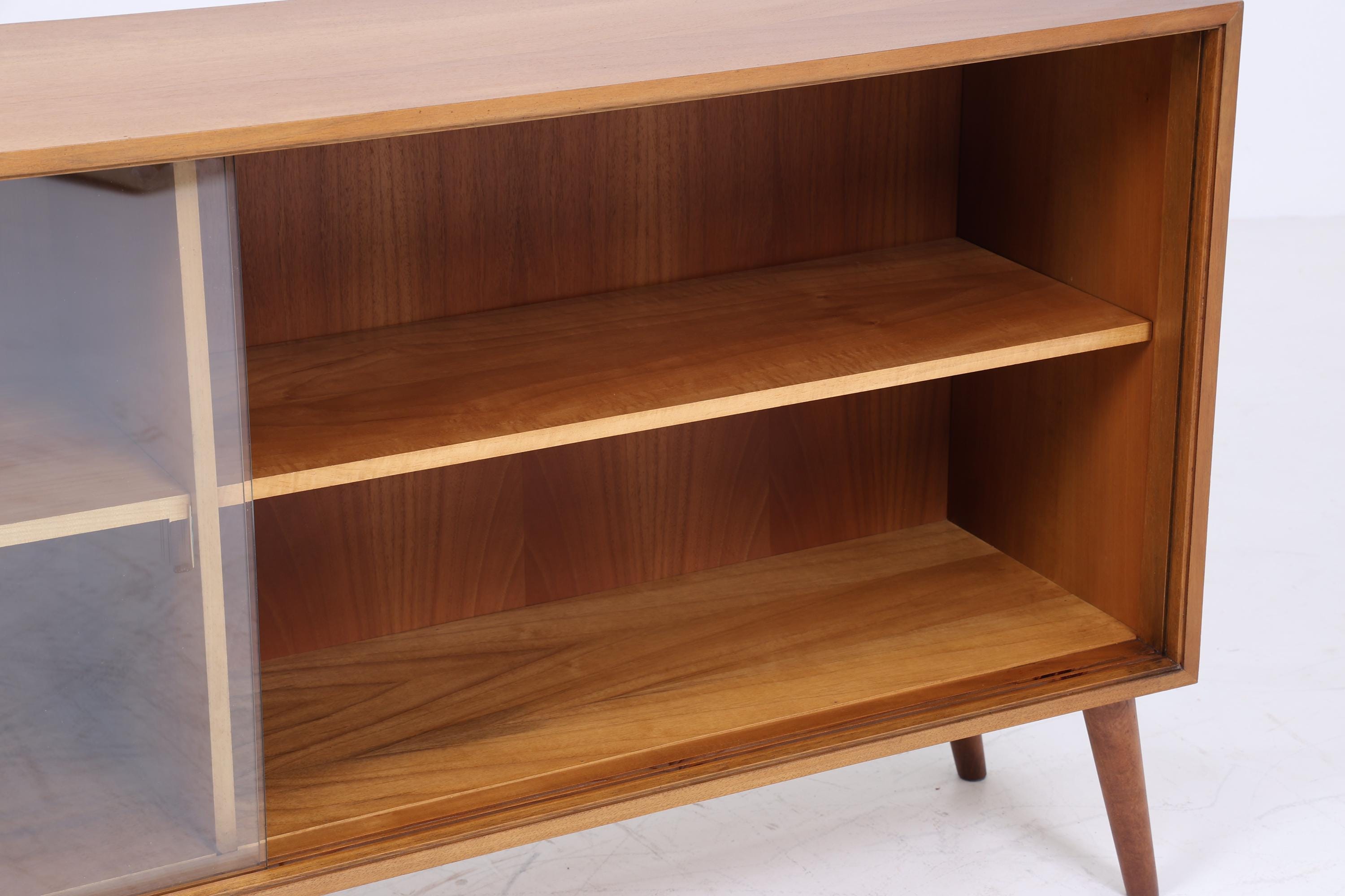 ❌SALE❌ Vintage Glas Sideboard 60er Jahre | Platon Serie by Lothar Wegner - Mid Century Vitrine Holz Design