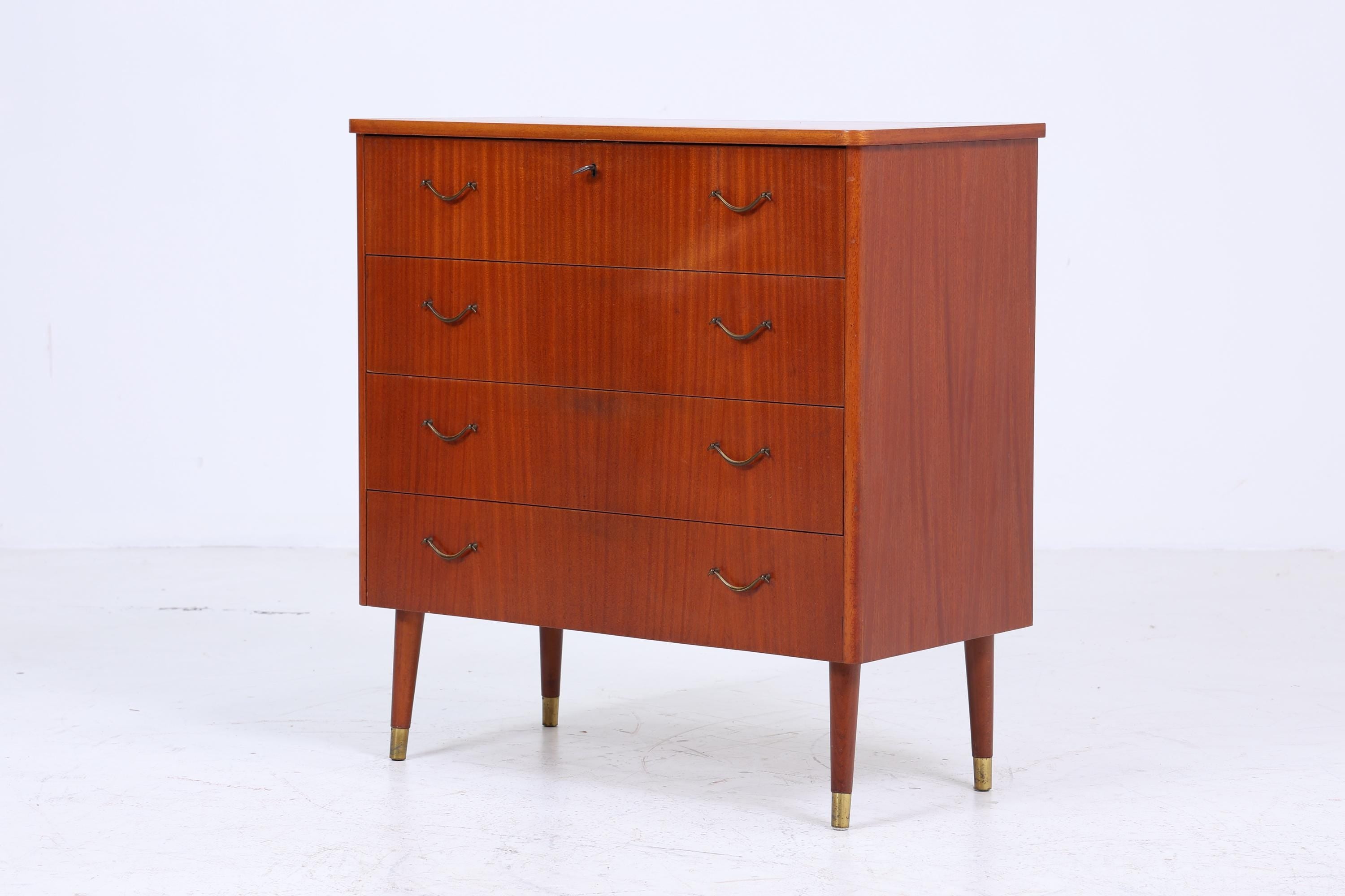 Vintage Schubladen Kommode 60er Jahre | Mid Century Schrank | Retro Holz Aufbewahrung