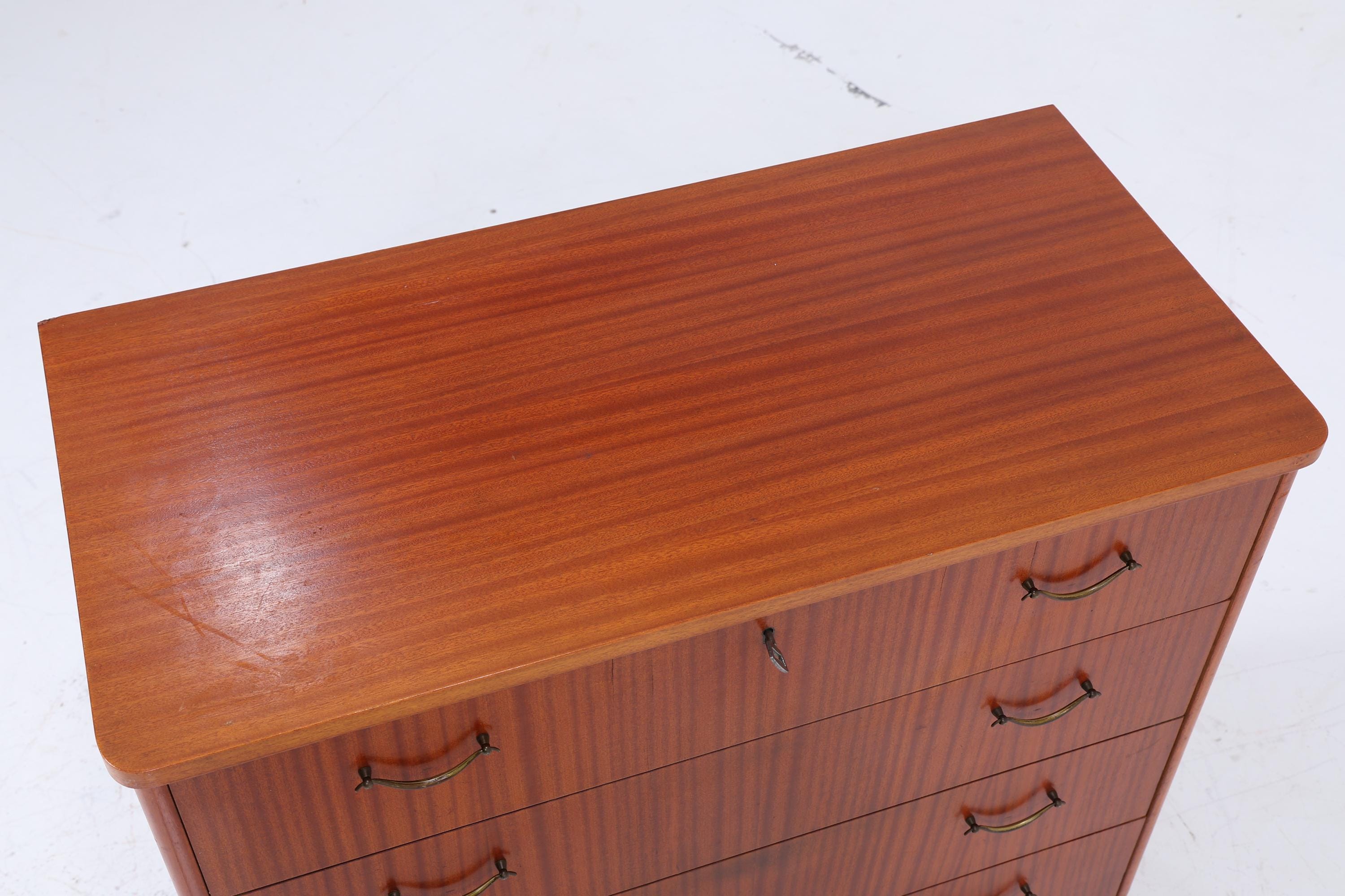 Vintage Schubladen Kommode 60er Jahre | Mid Century Schrank | Retro Holz Aufbewahrung