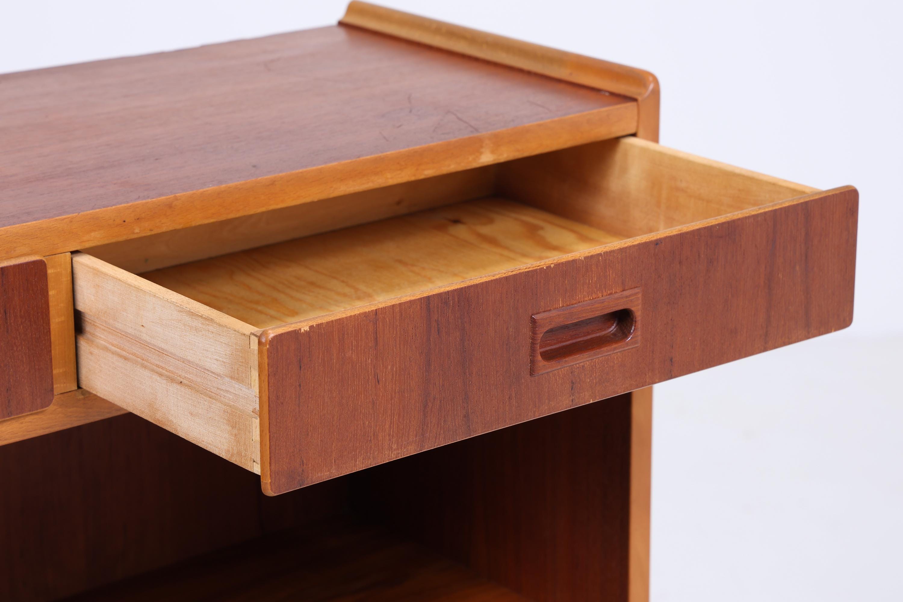 Offene Vintage Kommode 60er Jahre | Mid Century Schrank Vintage Flur Regal Aufbewahrung Retro Holz