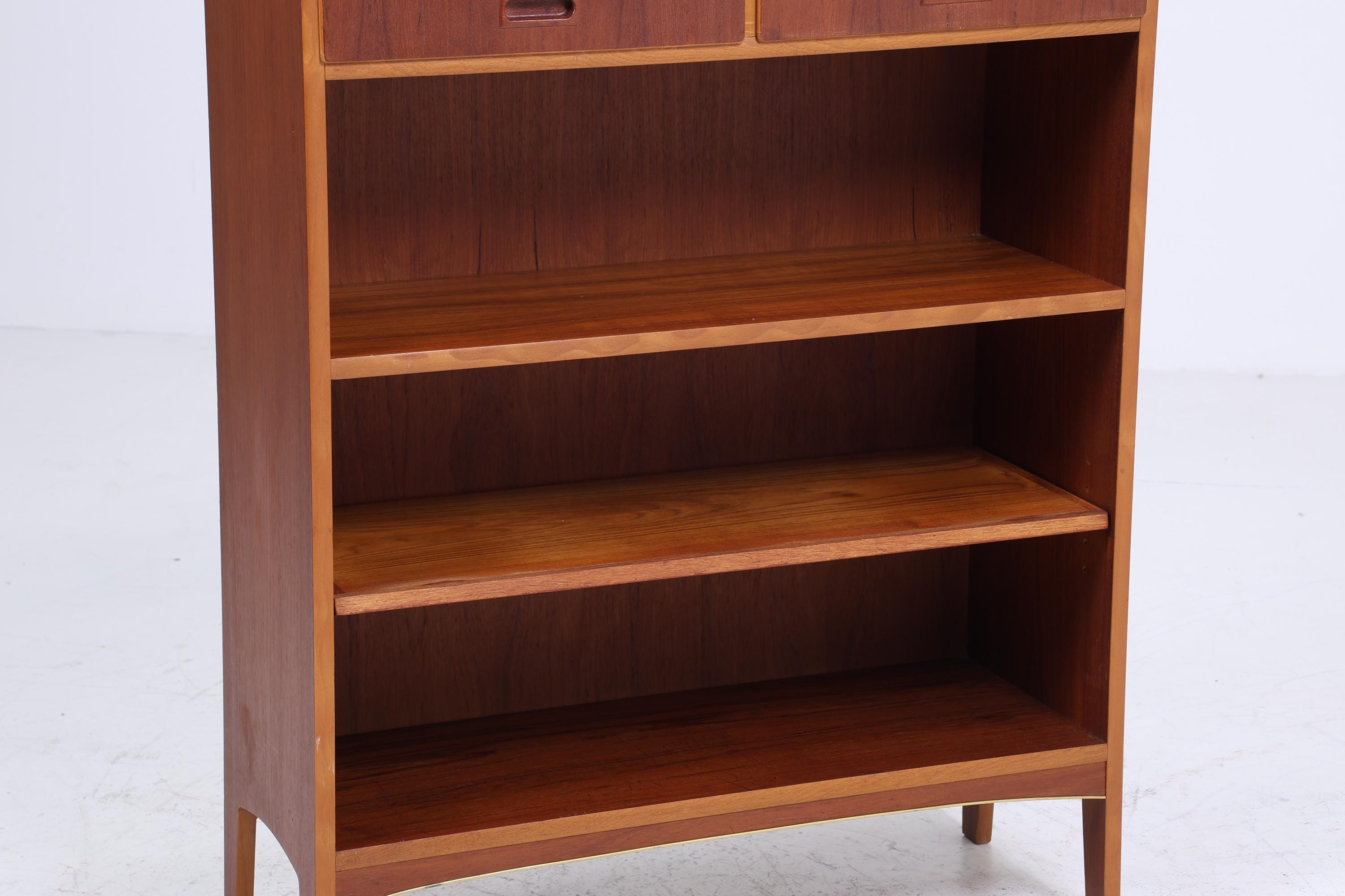 Offene Vintage Kommode 60er Jahre | Mid Century Schrank Vintage Flur Regal Aufbewahrung Retro Holz