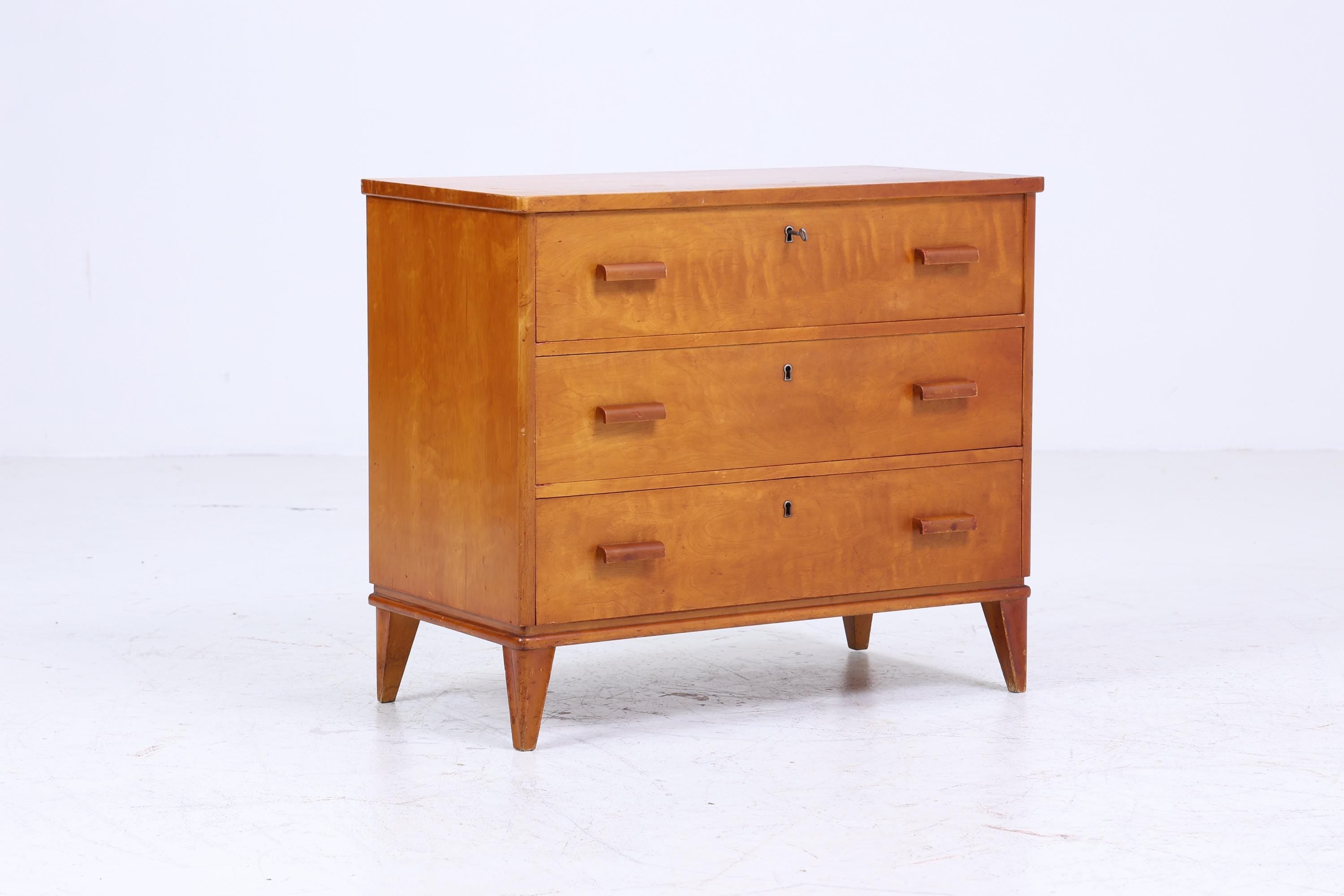 Vintage Schubladen Kommode 60er | Mid Century Schrank | Retro Holz Aufbewahrung