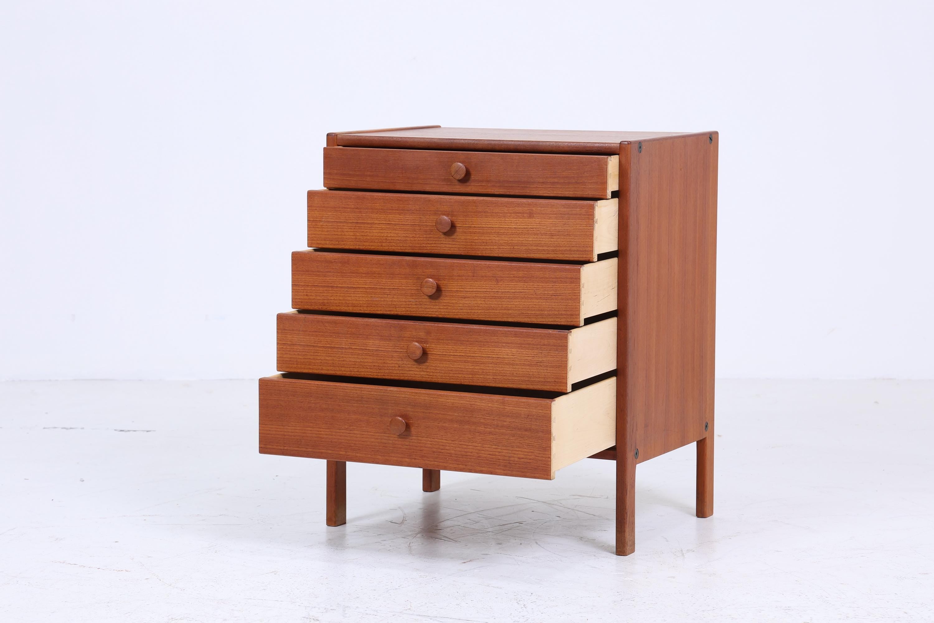 Wundervolle Vintage Teak Schubladen Kommode 60er Jahre | Mid Century Schrank Retro Holz Aufbewahrung