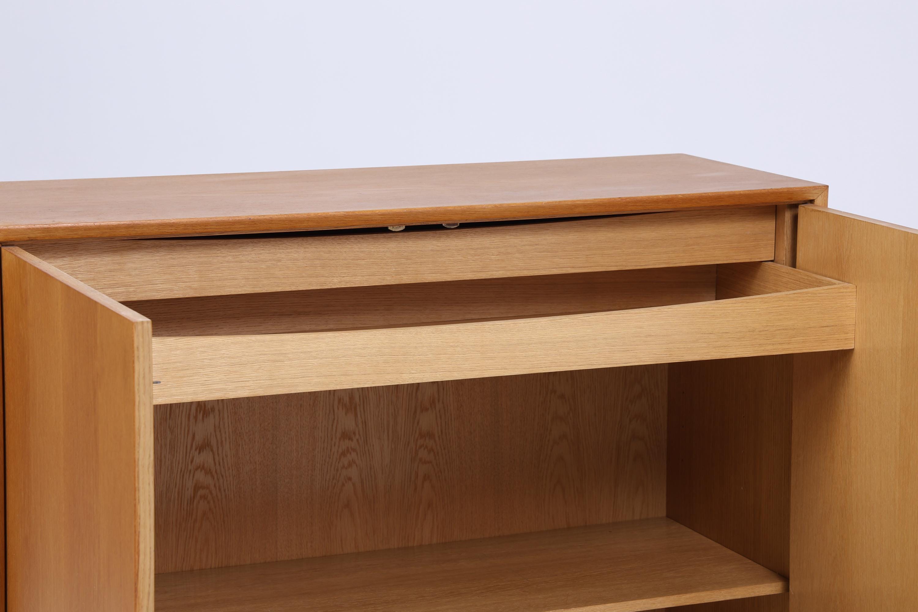 Hohe Vintage Kommode 60er Jahre | Mid Century Schubladen Schrank | Retro Holz Aufbewahrung