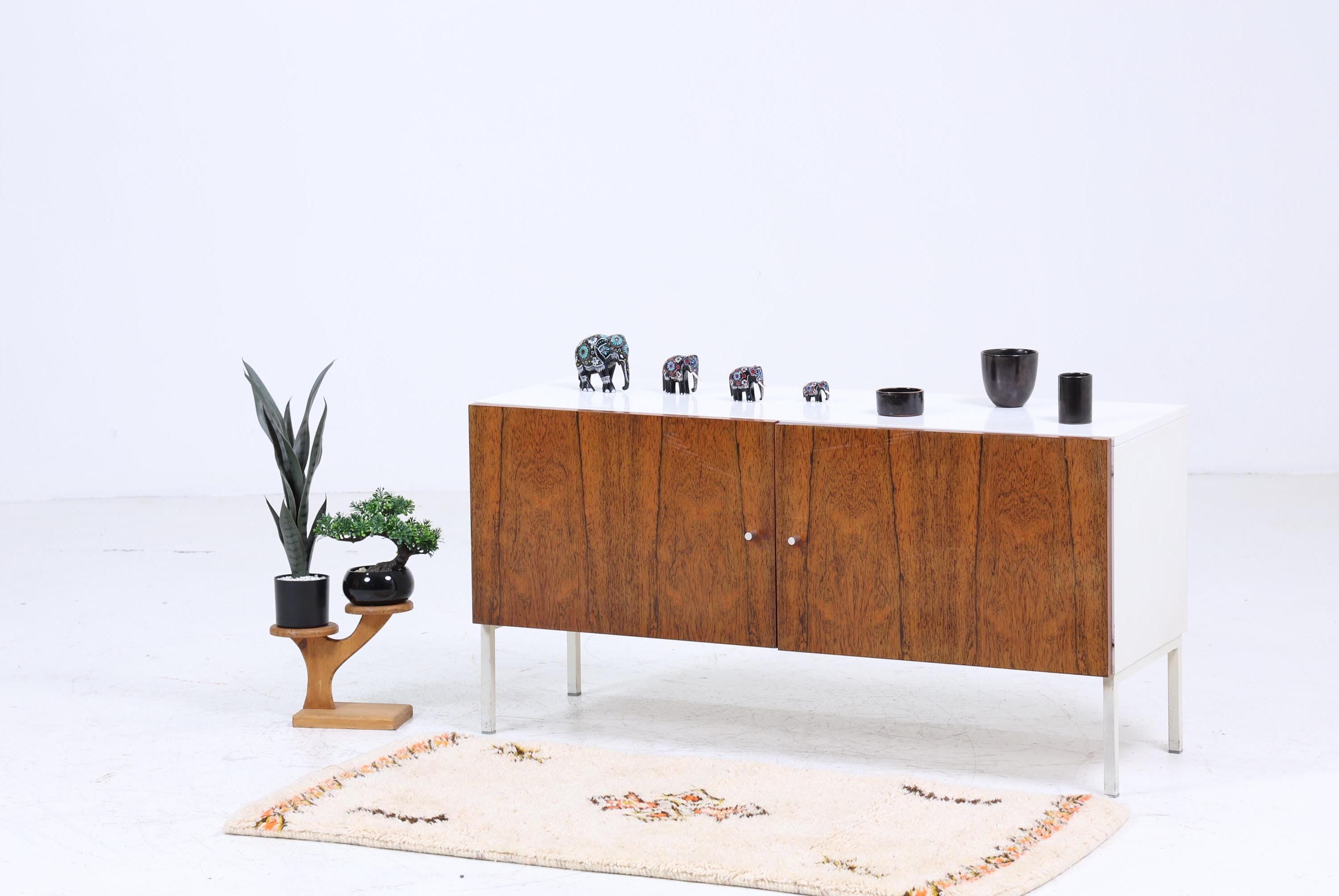 ❌SALE❌ Interlübke Vintage Kommode | Mid Century Schrank | Retro Palisander Weiß Holz Aufbewahrung