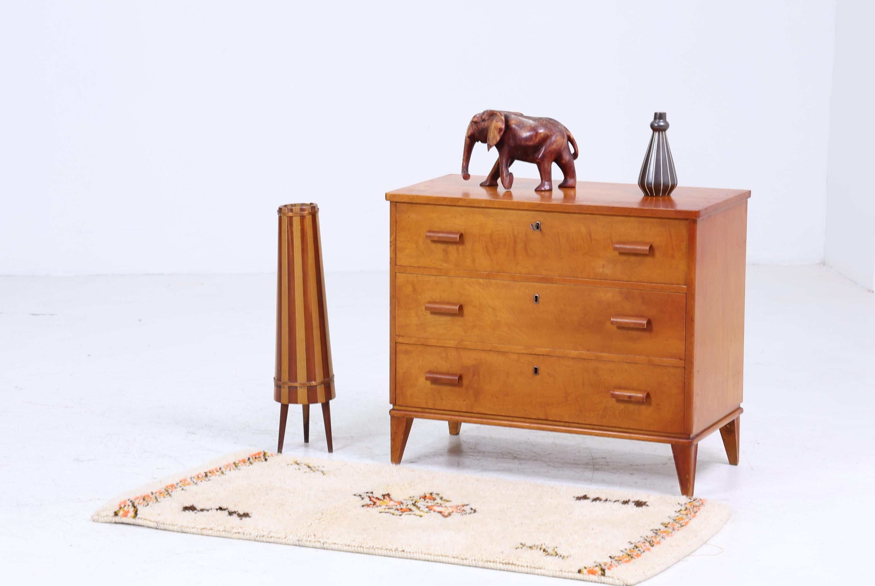 Vintage Schubladen Kommode 60er | Mid Century Schrank | Retro Holz Aufbewahrung