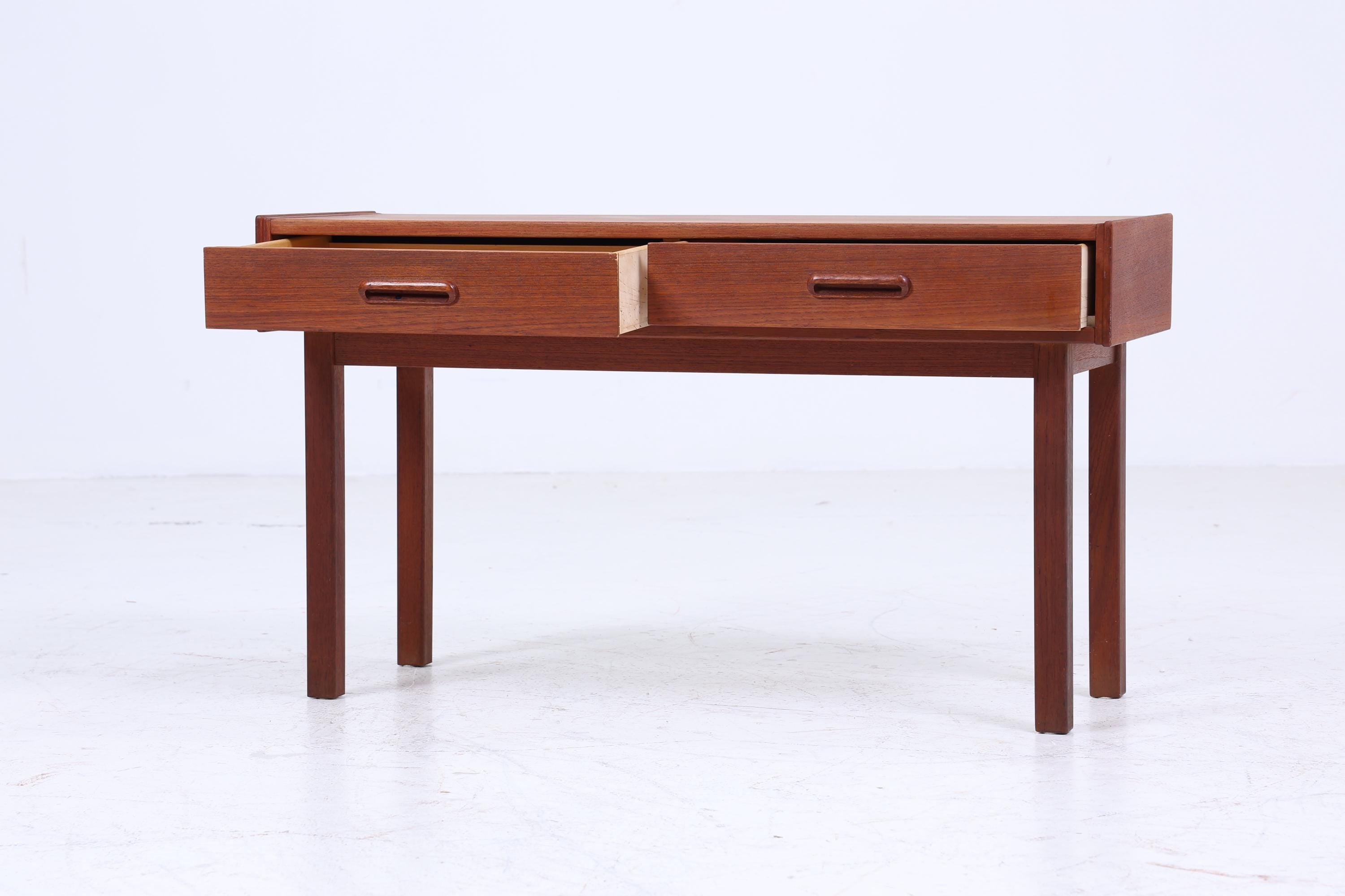 ❌SALE❌ Kleine Mid Century Teak Kommode | Vintage Schubladen Schrank Holz Aufbewahrung 50er 60er Nachttisch Blumentisch