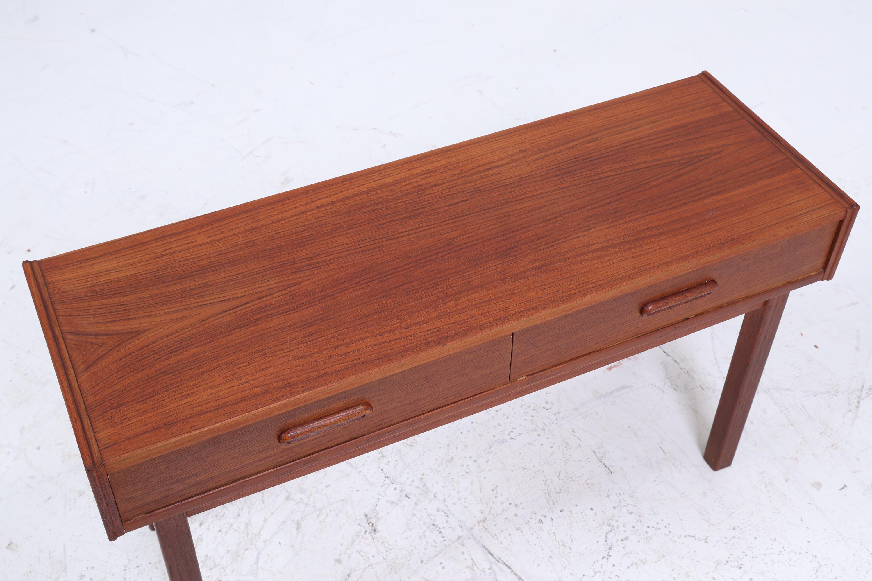 ❌SALE❌ Kleine Mid Century Teak Kommode | Vintage Schubladen Schrank Holz Aufbewahrung 50er 60er Nachttisch Blumentisch