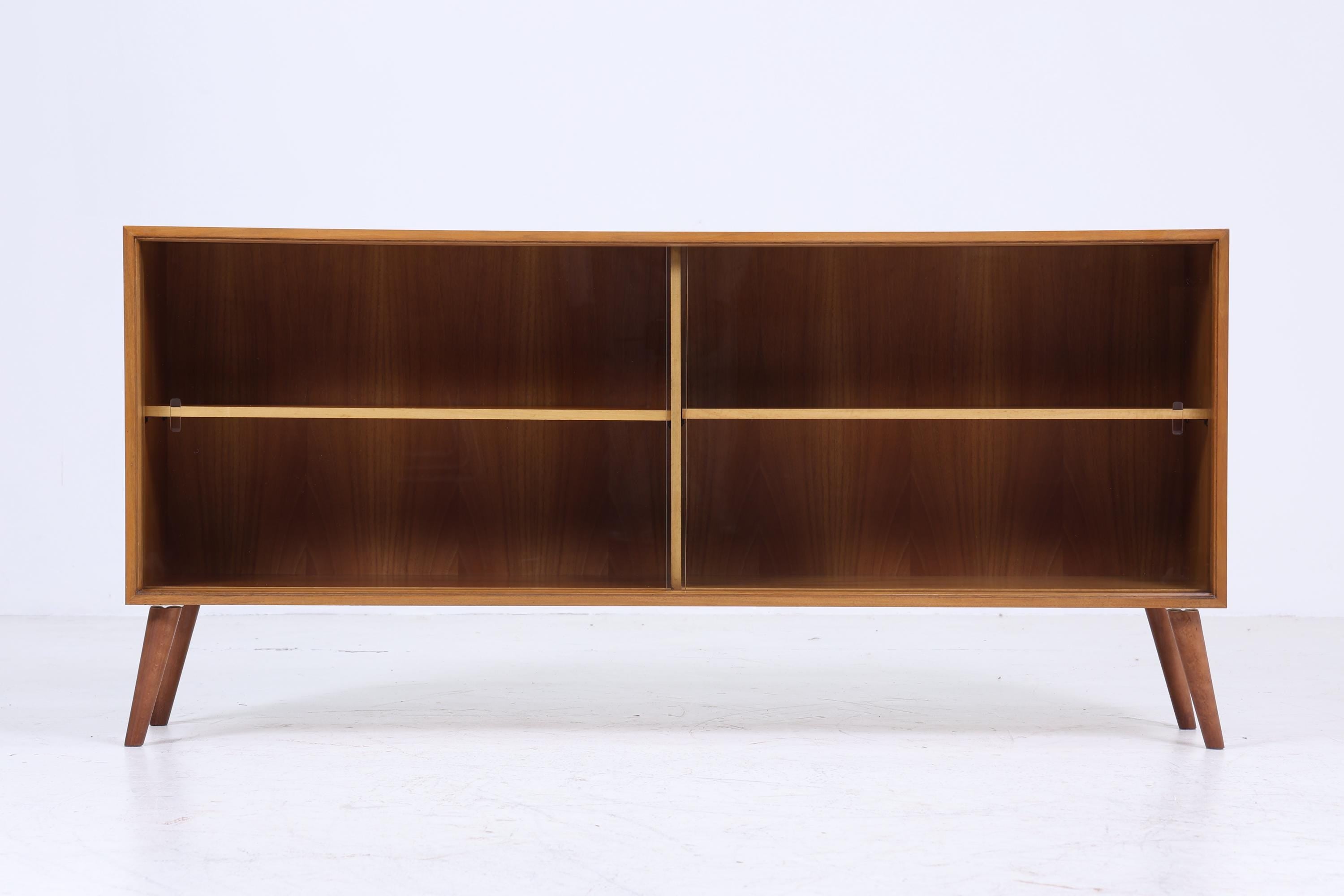 ❌SALE❌ Vintage Glas Sideboard 60er Jahre | Platon Serie by Lothar Wegner - Mid Century Vitrine Holz Design