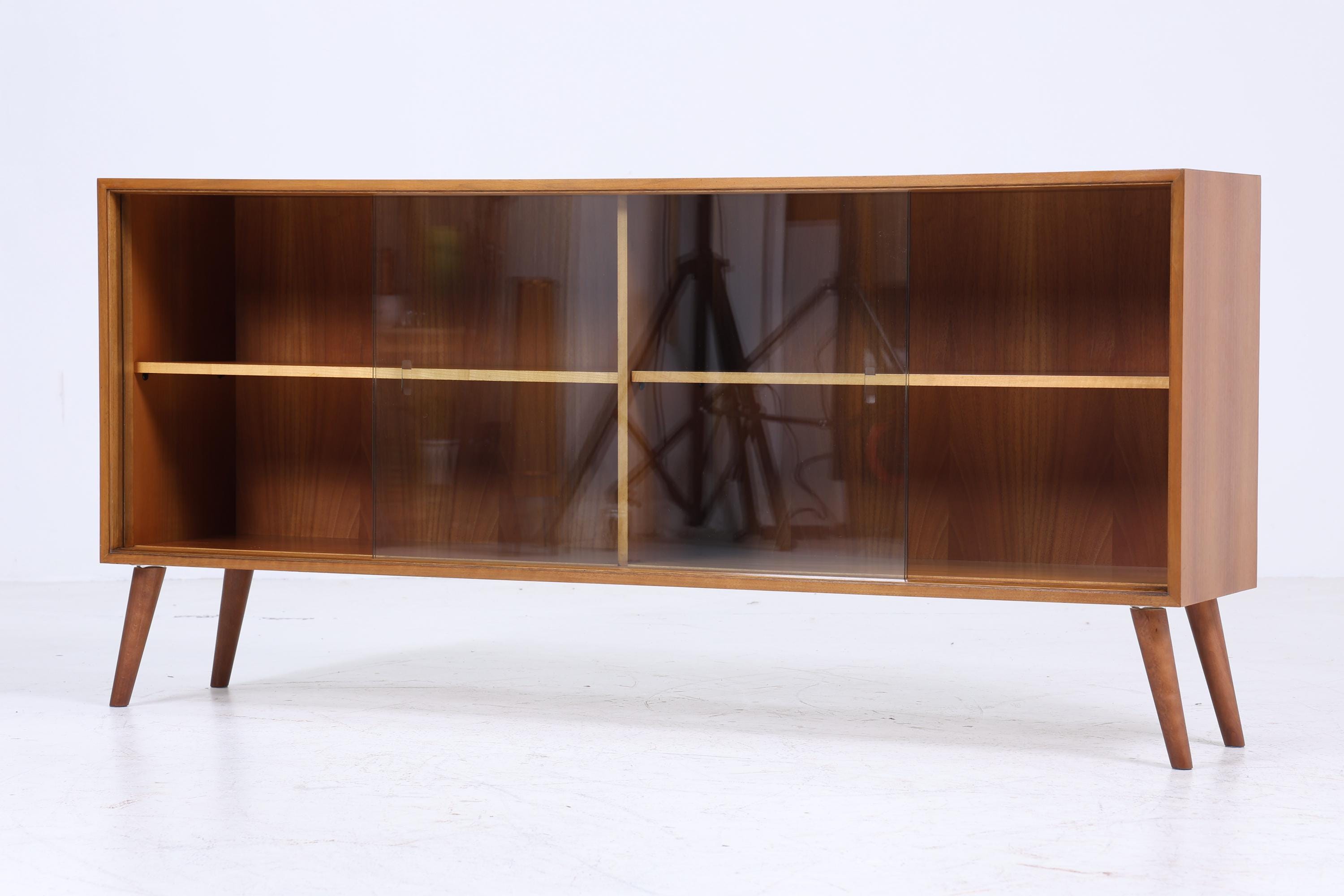❌SALE❌ Vintage Glas Sideboard 60er Jahre | Platon Serie by Lothar Wegner - Mid Century Vitrine Holz Design