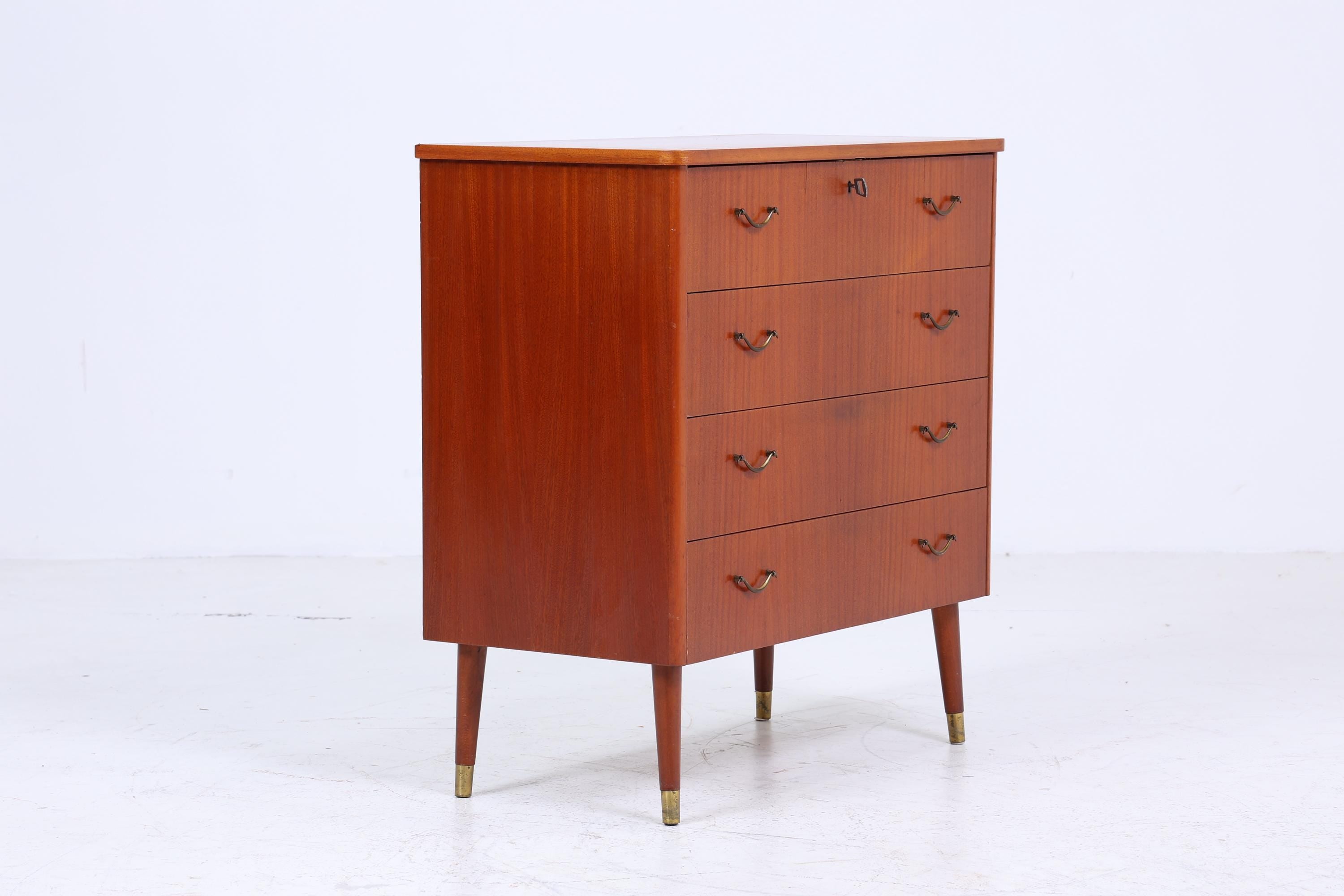Vintage Schubladen Kommode 60er Jahre | Mid Century Schrank | Retro Holz Aufbewahrung