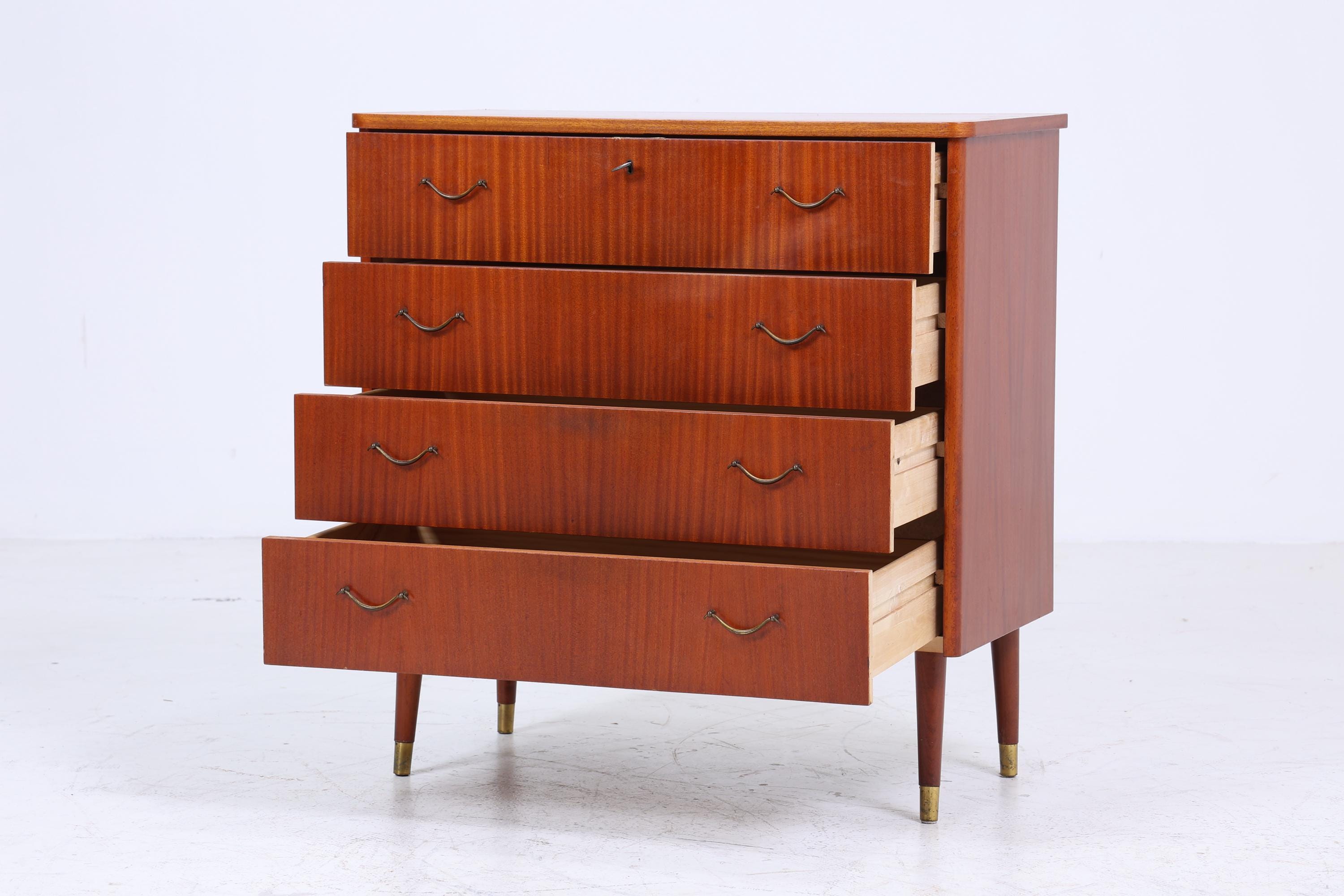Vintage Schubladen Kommode 60er Jahre | Mid Century Schrank | Retro Holz Aufbewahrung