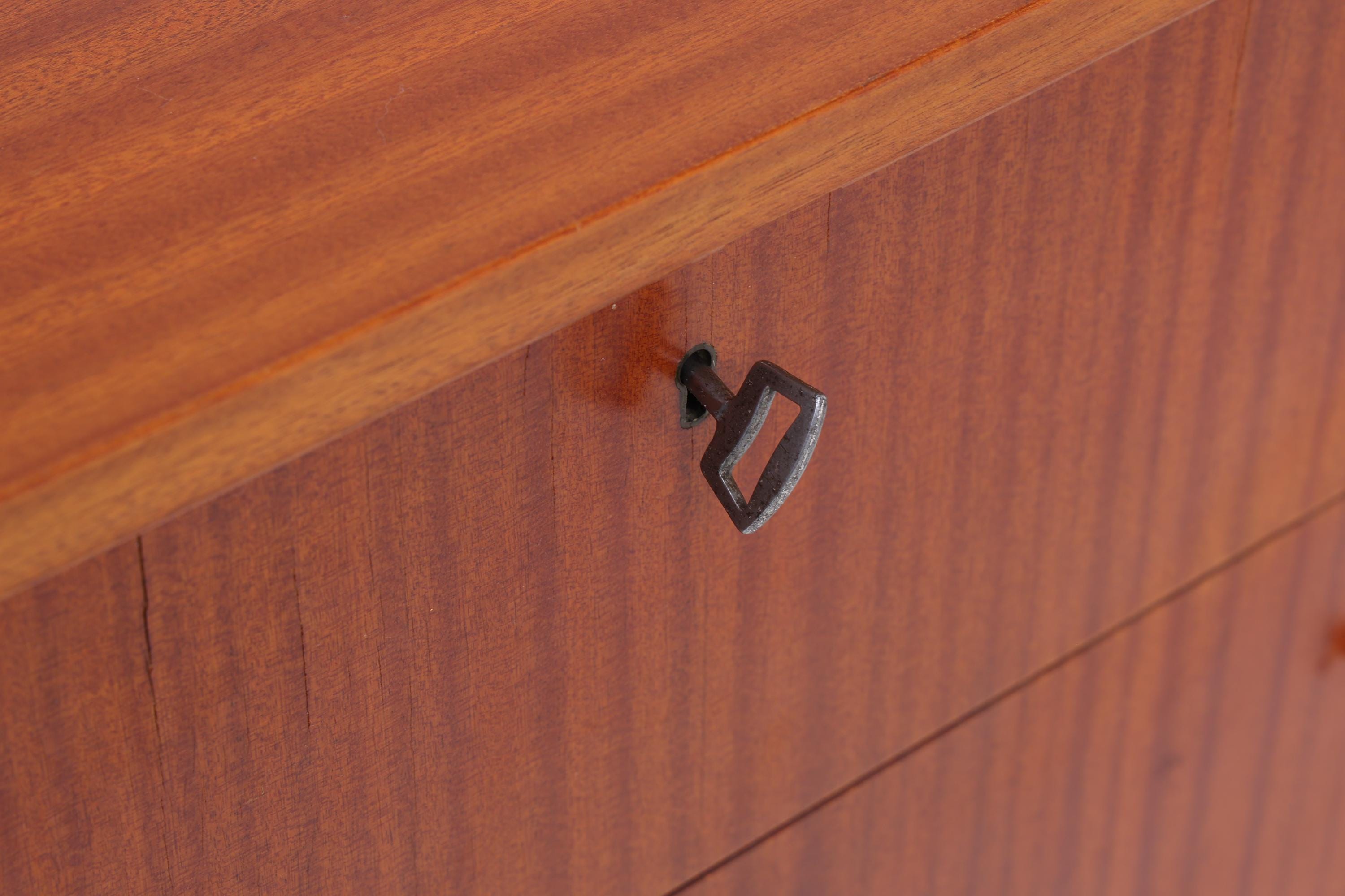Vintage Schubladen Kommode 60er Jahre | Mid Century Schrank | Retro Holz Aufbewahrung