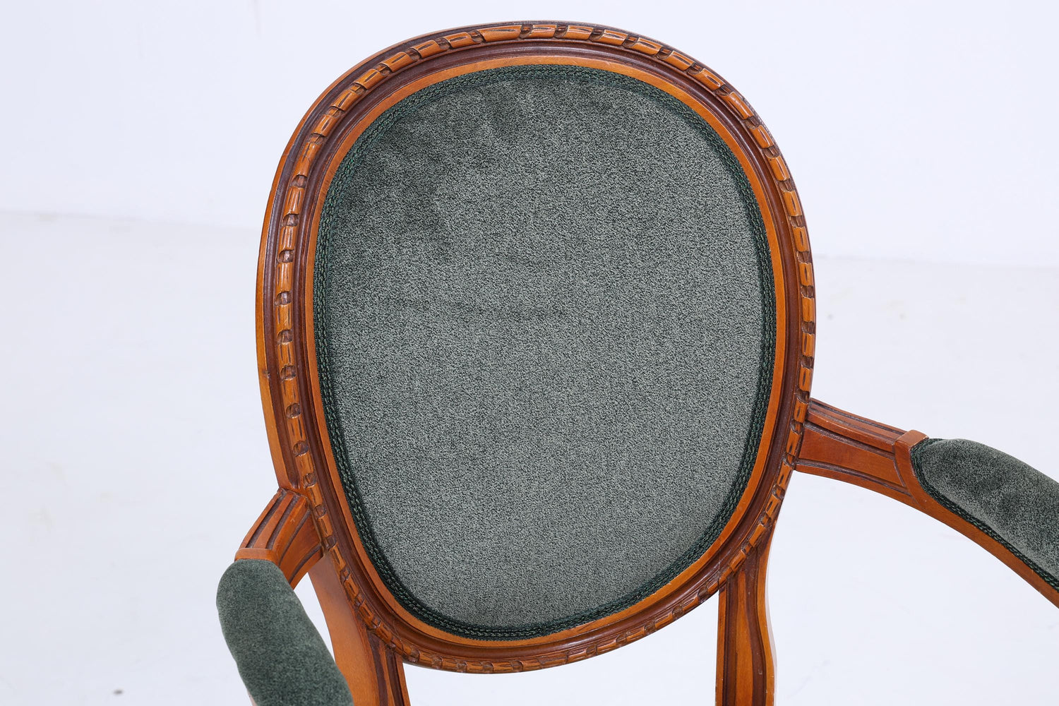 Antik Armlehnstuhl im Louis XVI Stil | Design Sessel Retro Holz Wohnzimmer