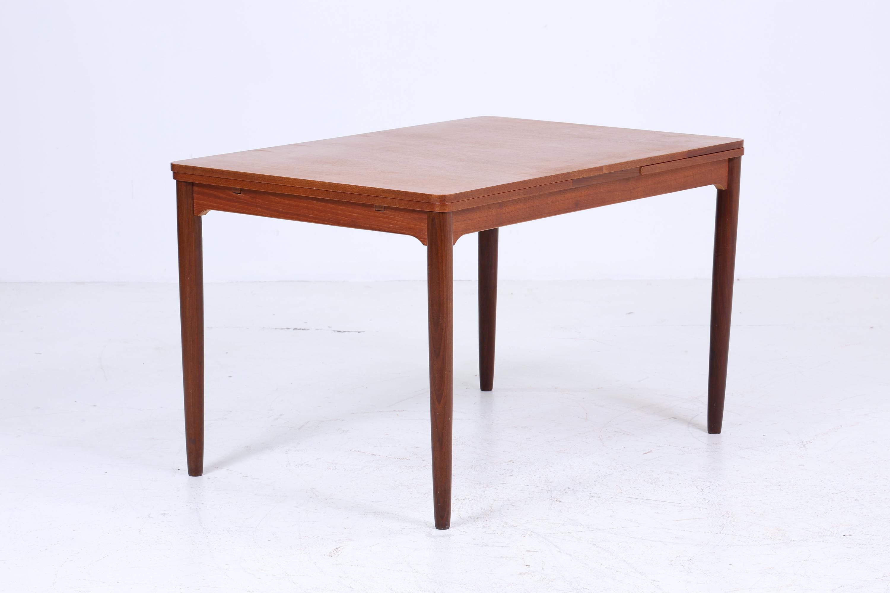 Vintage Küchentisch 60er Jahre | Mid Century Esstisch Tisch Retro 70er Holz Ausziehbar