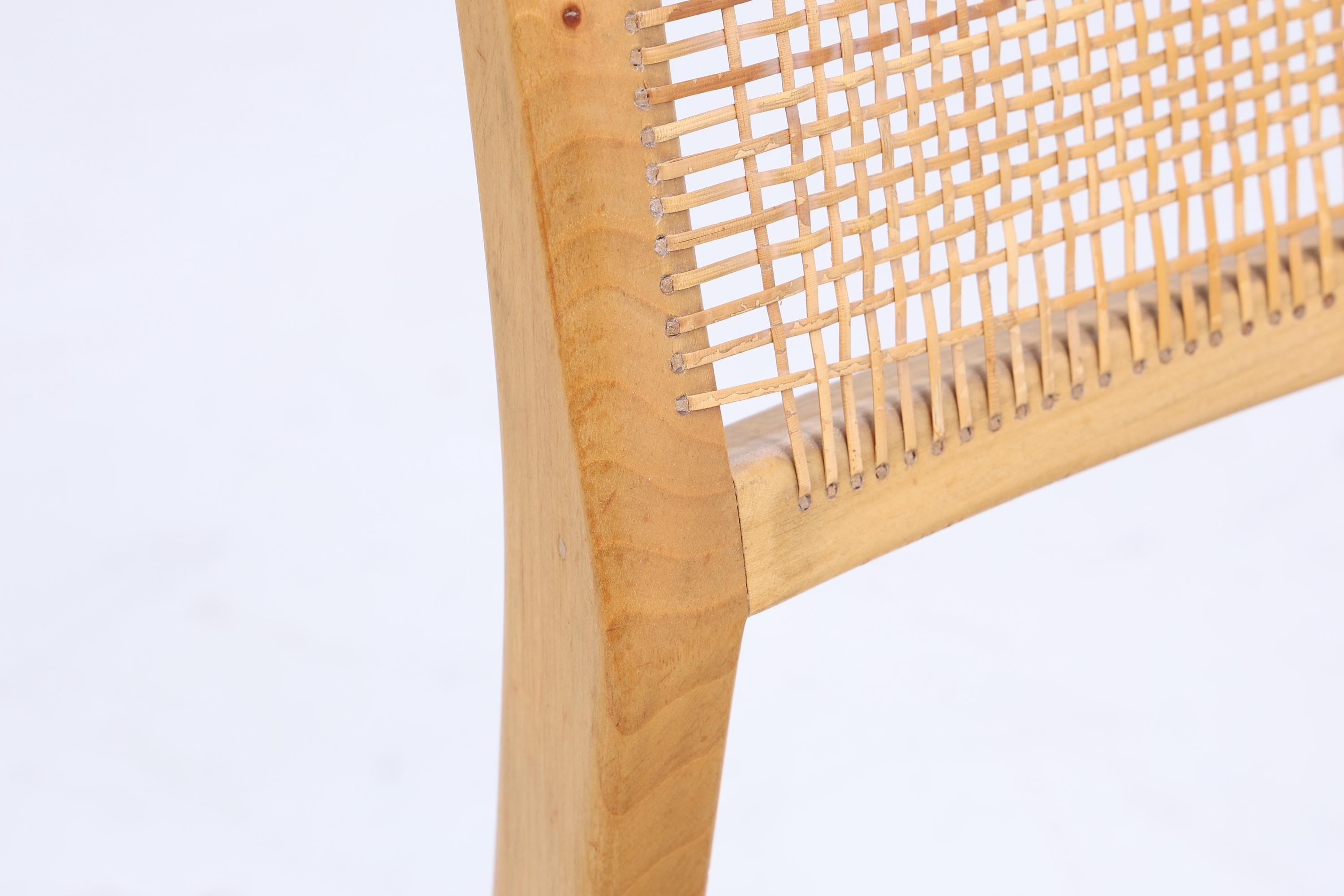 Wundervoller Vintage Stuhl mit Korbgeflecht | Mid Century Stuhl Esszimmerstühle Vintage Retro 60er