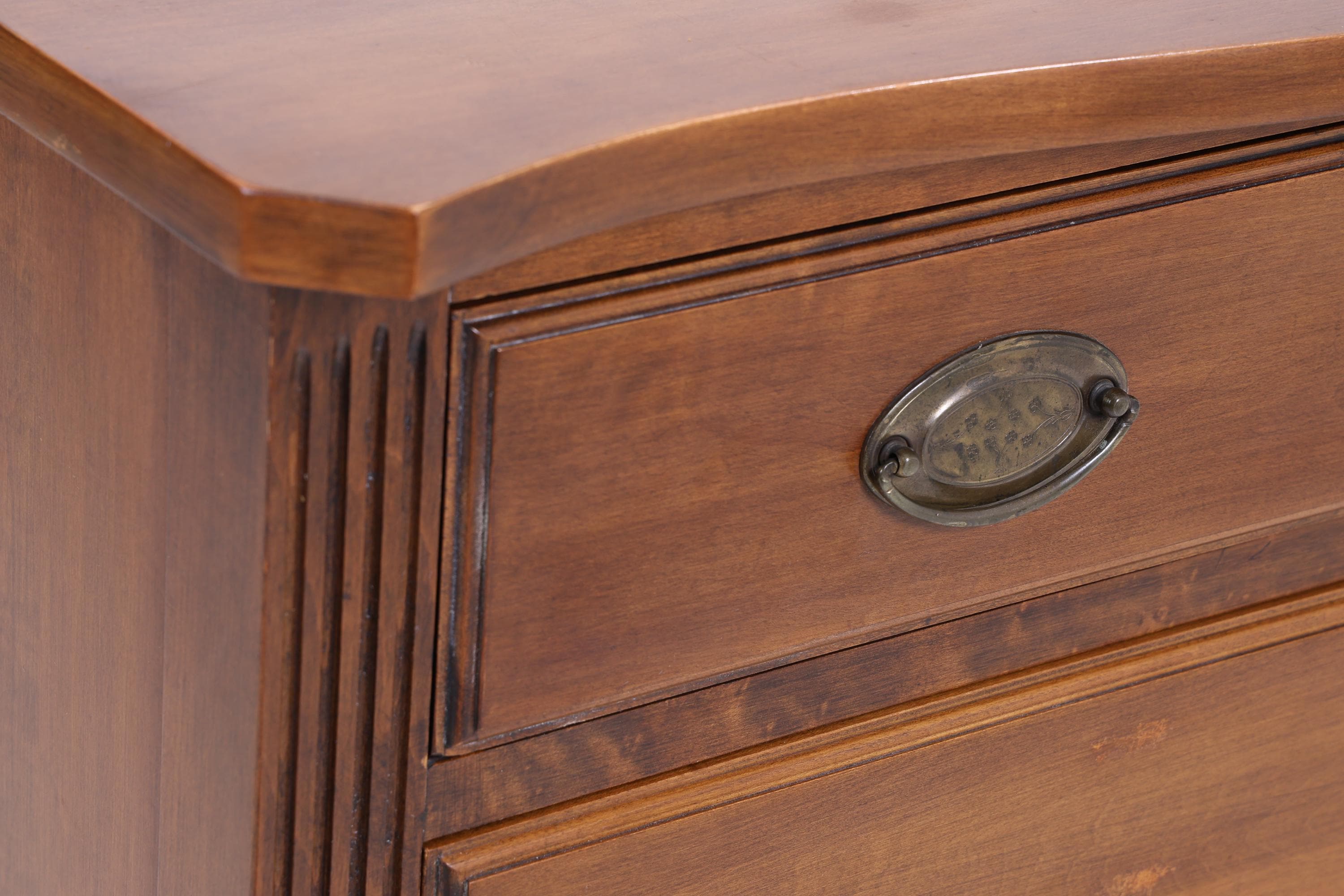 Hohe Vintage Schubladen Kommode | Mid Century Schubladen Schrank | Retro 60er Jahre Holz Aufbewahrung