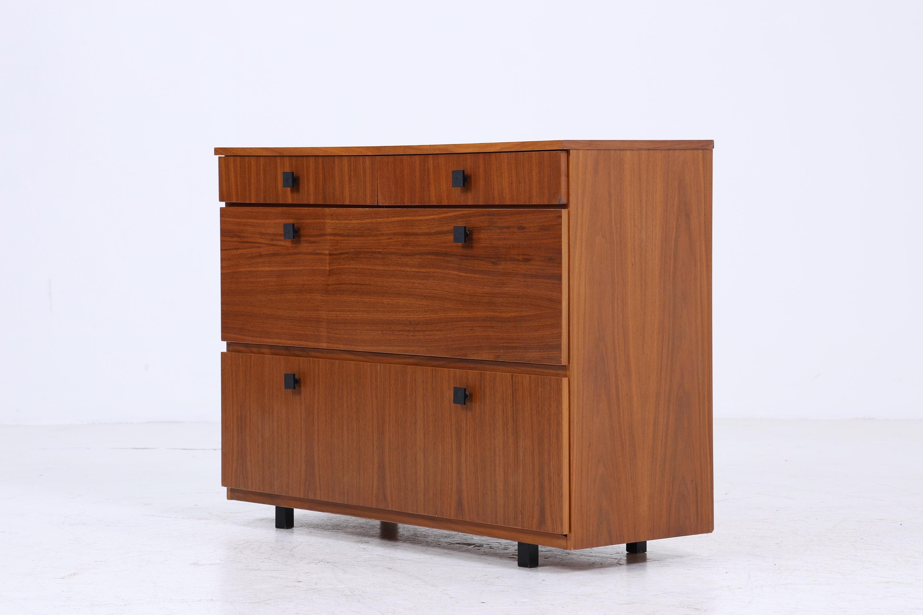 Vintage Kommode 60er Jahre | Mid Century Schubladen Schrank 60er Jahre Aufbewahrung Retro 70er Holz
