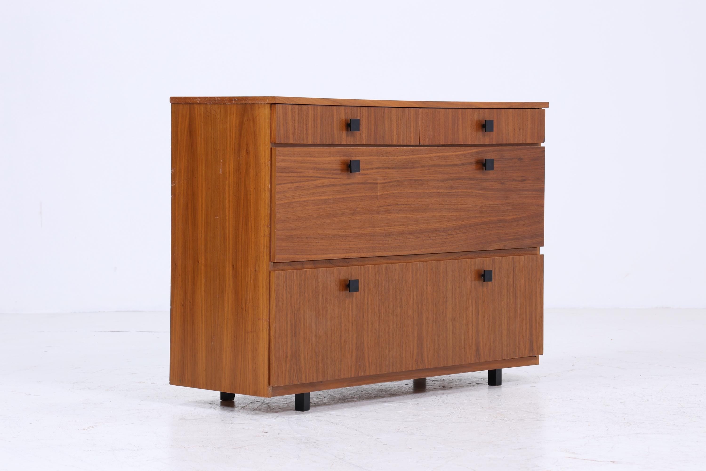 Vintage Kommode 60er Jahre | Mid Century Schubladen Schrank 60er Jahre Aufbewahrung Retro 70er Holz