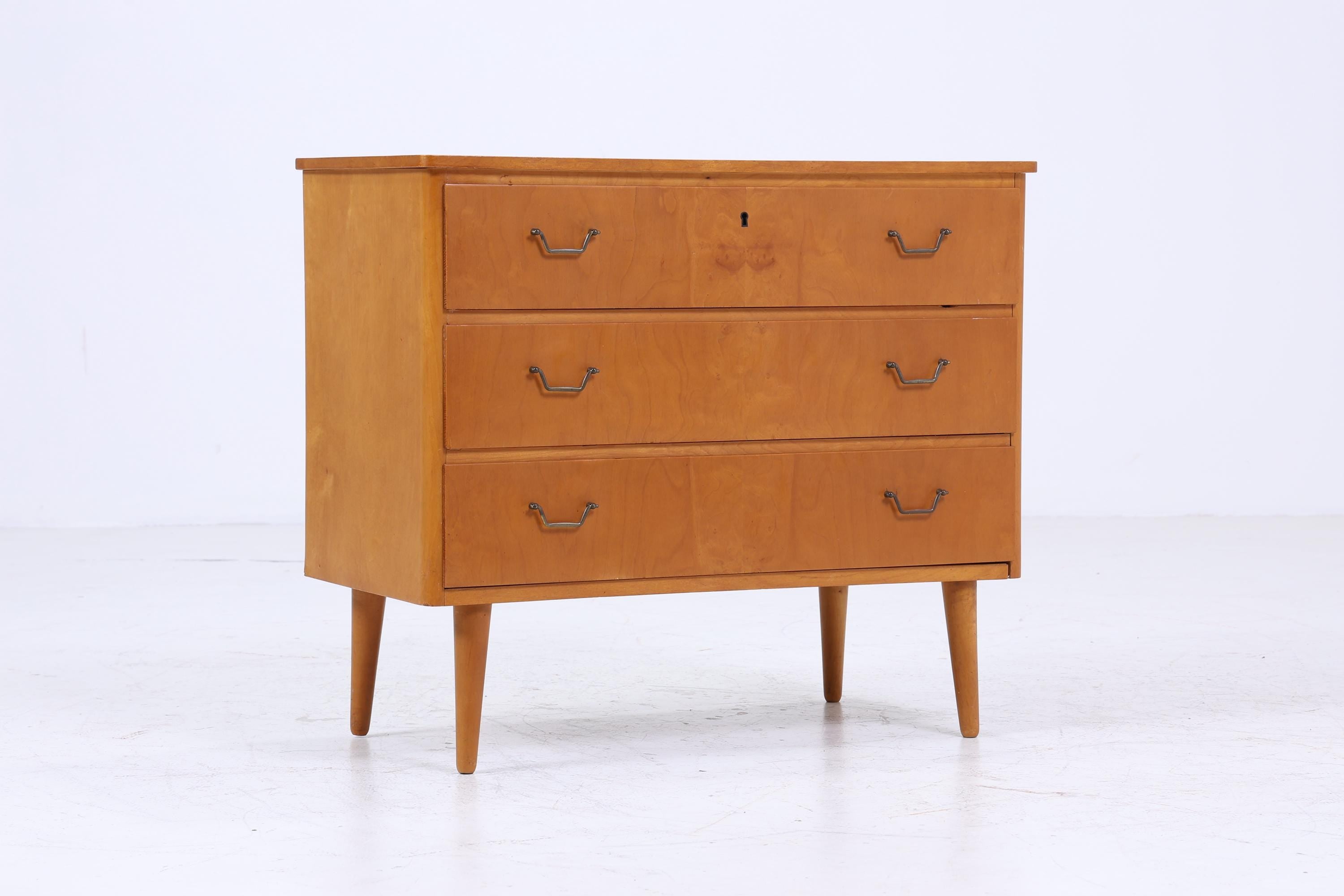 Vintage Schubladen Kommode | Mid Century Schubladen Schrank | 60er 70er Jahre Holz Aufbewahrung