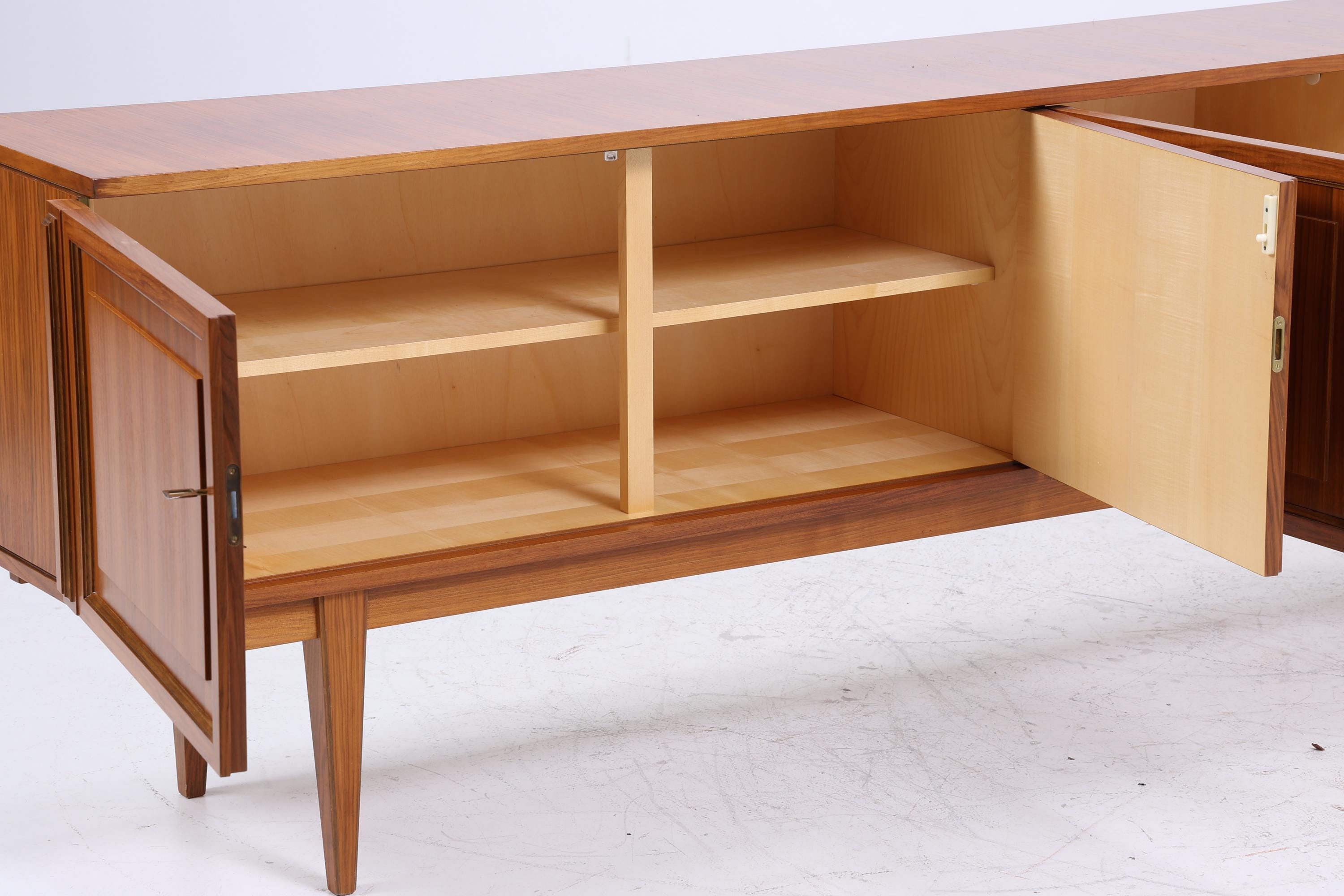 Vintage Sideboard 60er Jahre | Mid Century TV Board mit Schubladen Retro Holz Aufbewahrung