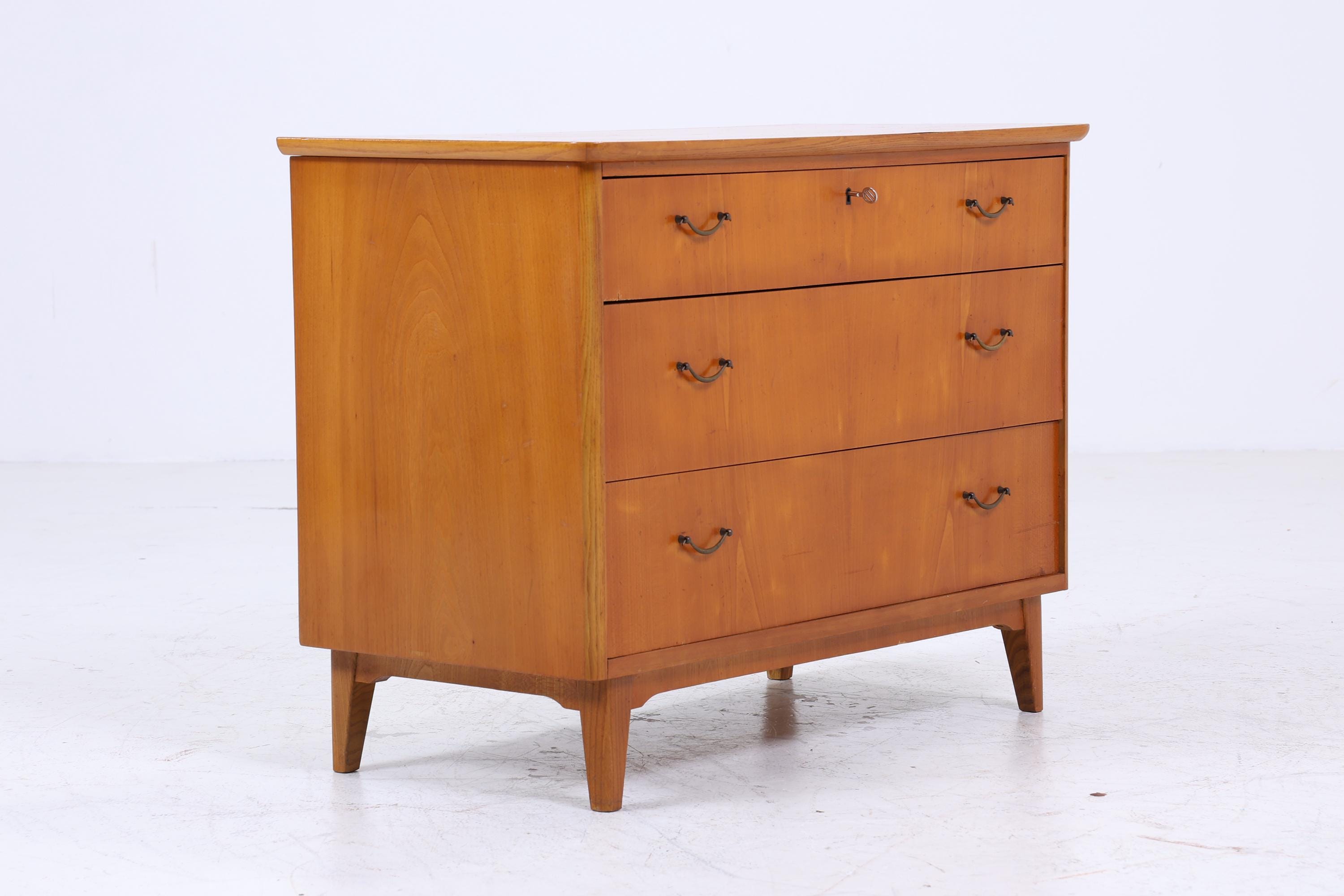 60er Jahre Schubladen Kommode | Mid Century Schubladen Schrank | Vintage Holz Aufbewahrung