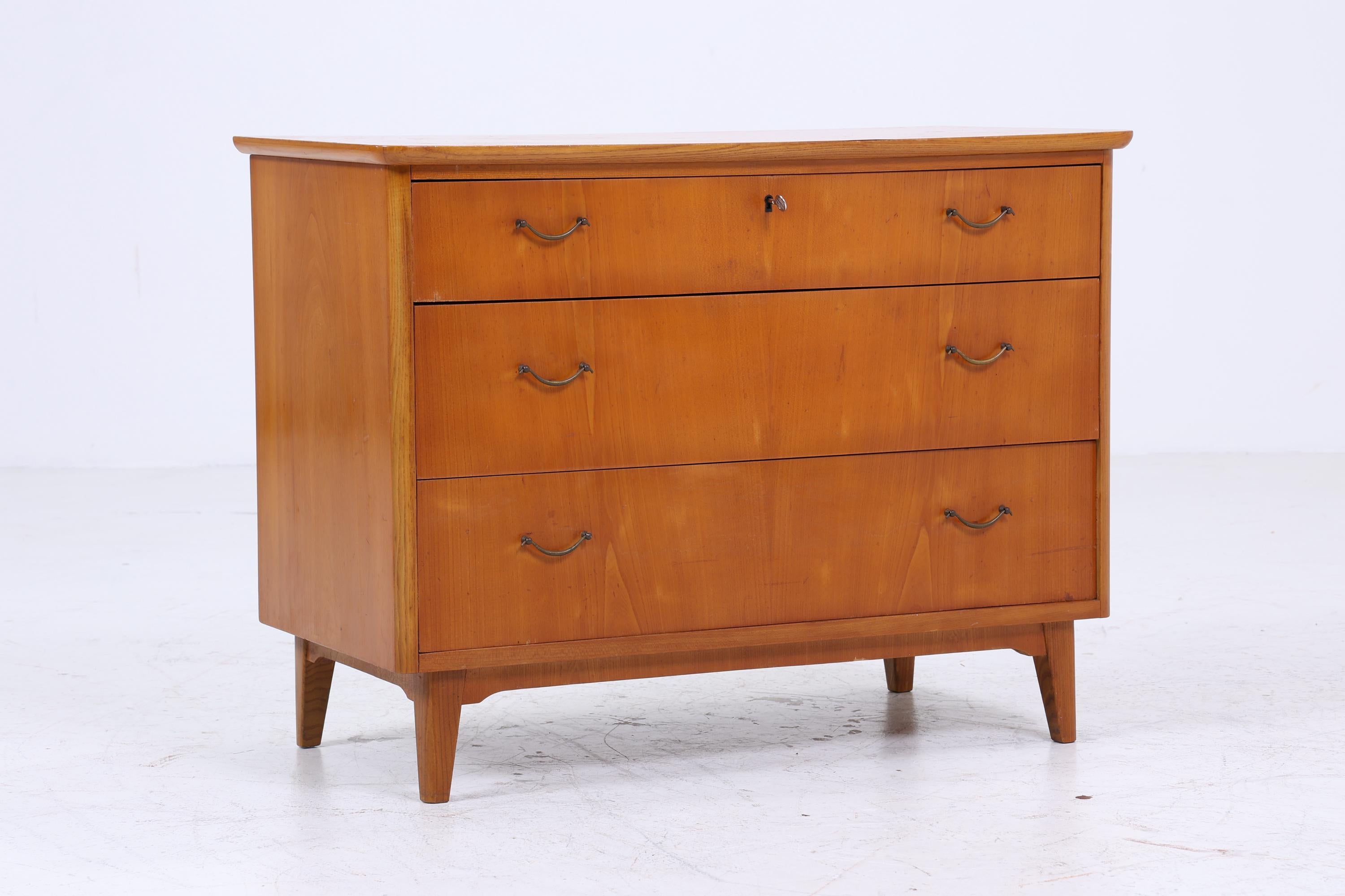 60er Jahre Schubladen Kommode | Mid Century Schubladen Schrank | Vintage Holz Aufbewahrung