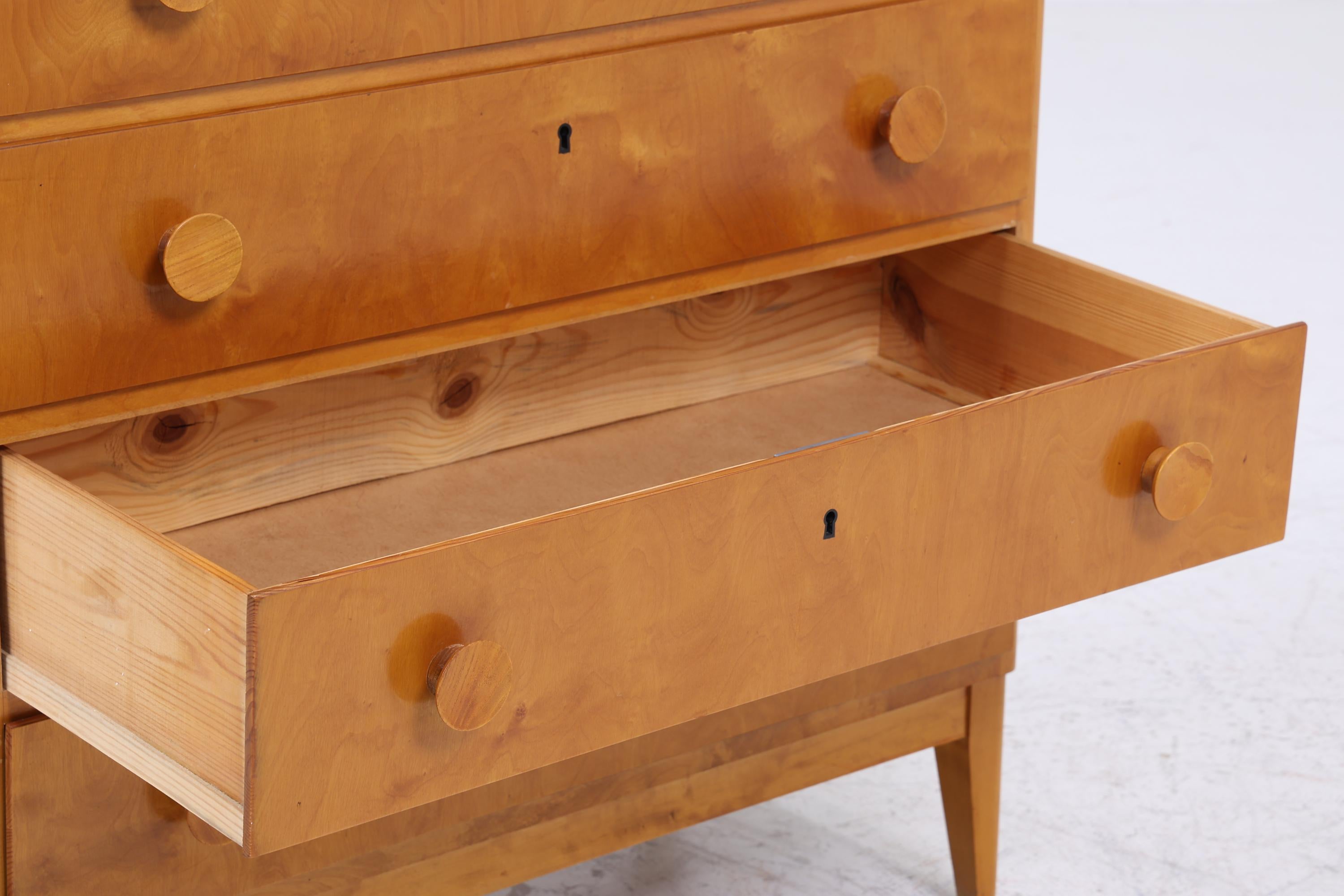 Vintage Schubladen Kommode 60er Jahre | Mid Century Schubladen Schrank | 70er Holz Aufbewahrung