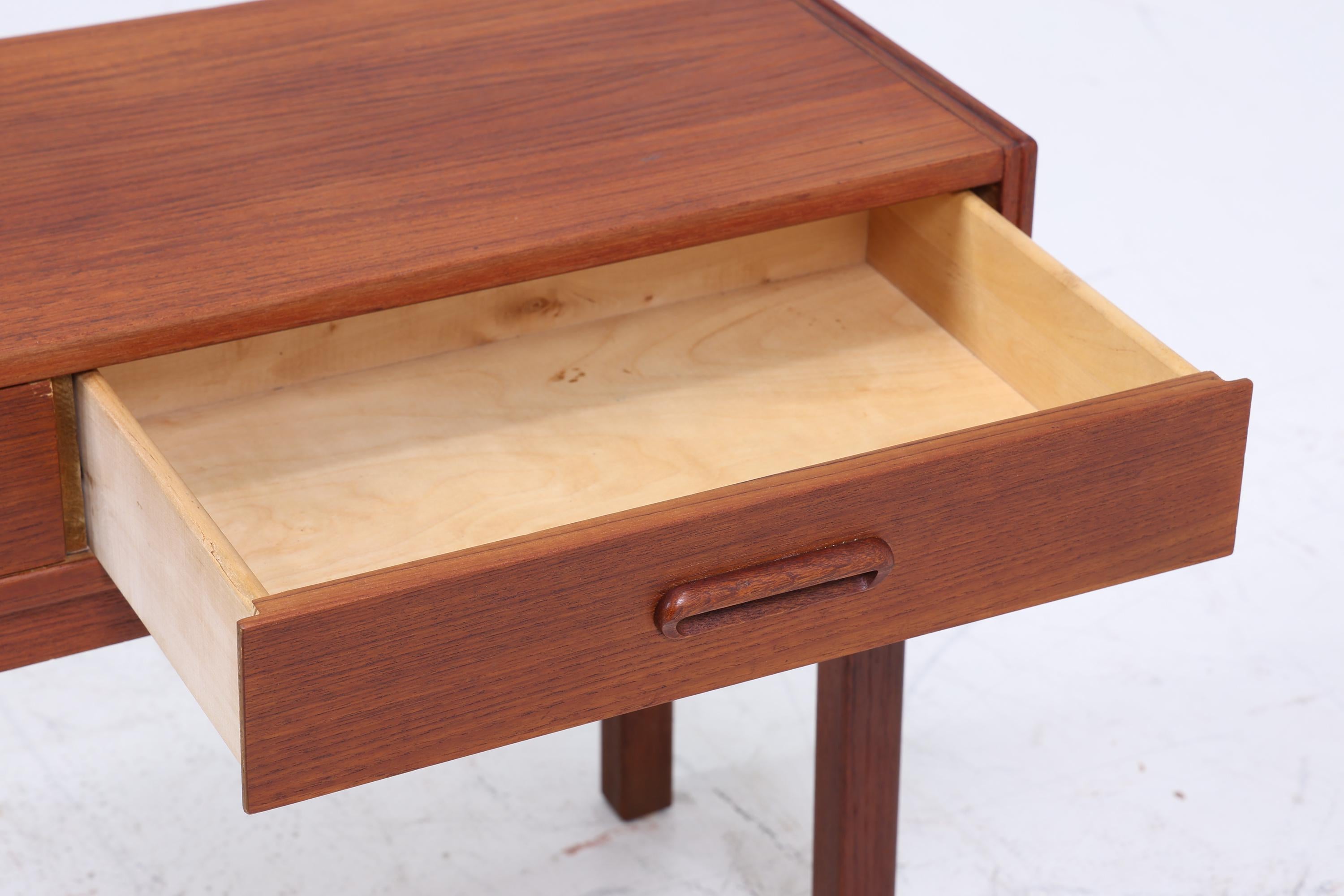 ❌SALE❌ Kleine Mid Century Teak Kommode | Vintage Schubladen Schrank Holz Aufbewahrung 50er 60er Nachttisch Blumentisch
