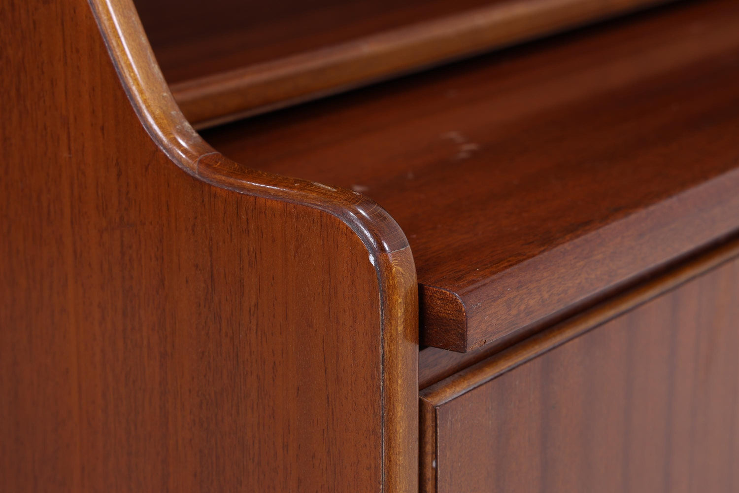 Vintage Mahagoni Regal 60er Jahre | Mid Century Bücherregal Schreibtisch Sekretär Retro Holz Aufbewahrung 70er