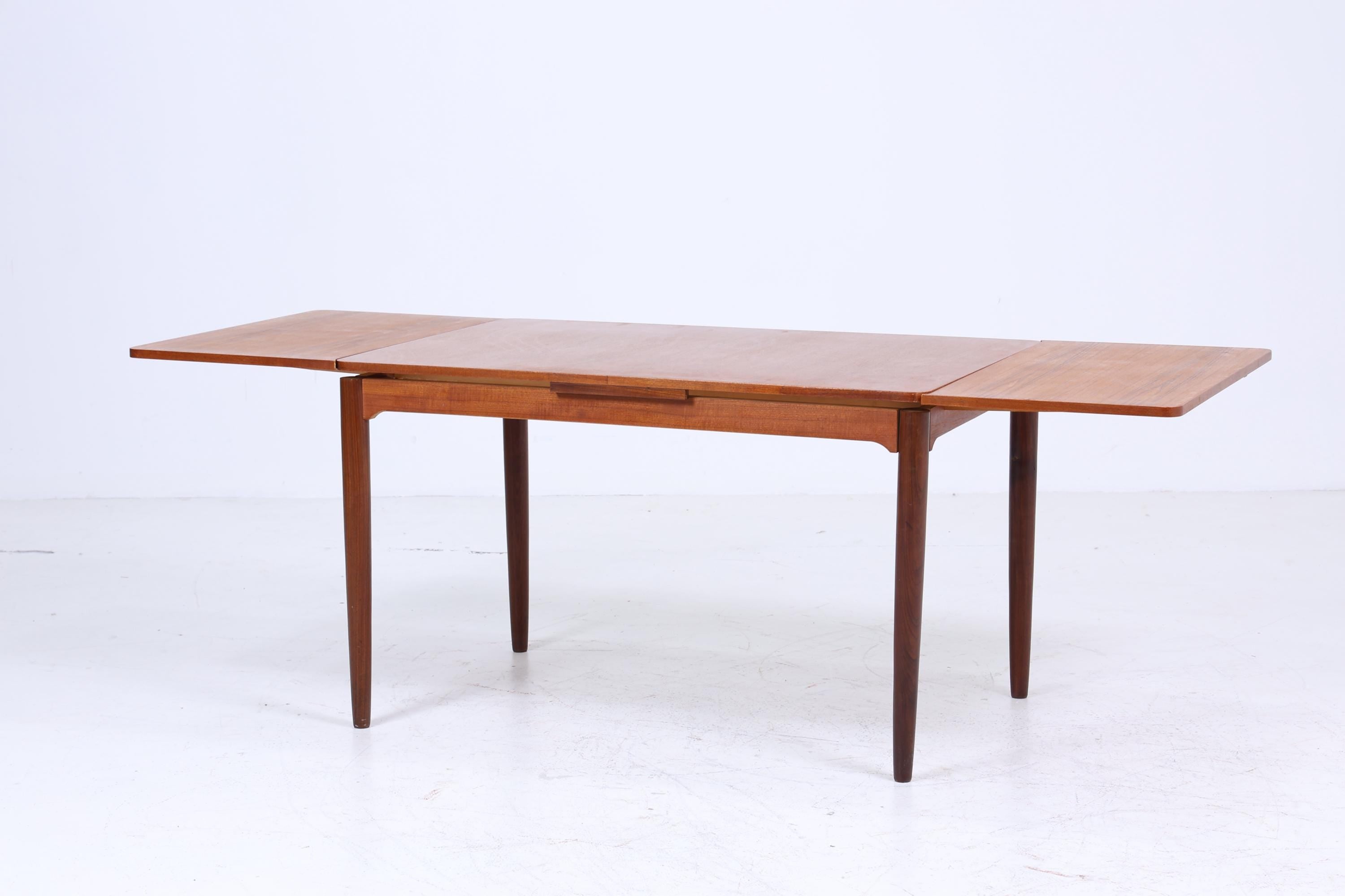 Vintage Küchentisch 60er Jahre | Mid Century Esstisch Tisch Retro 70er Holz Ausziehbar