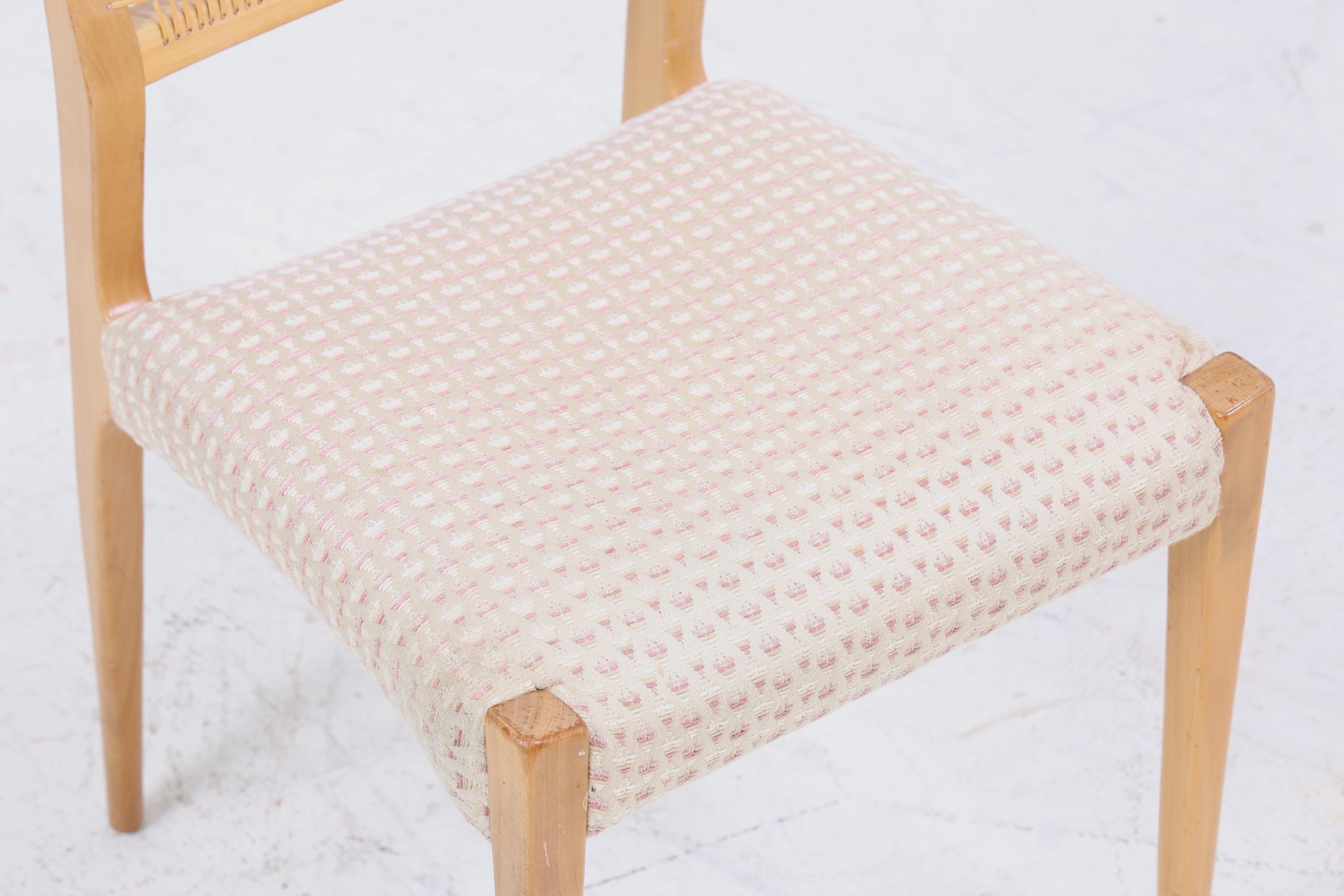 Wundervoller Vintage Stuhl mit Korbgeflecht | Mid Century Stuhl Esszimmerstühle Vintage Retro 60er