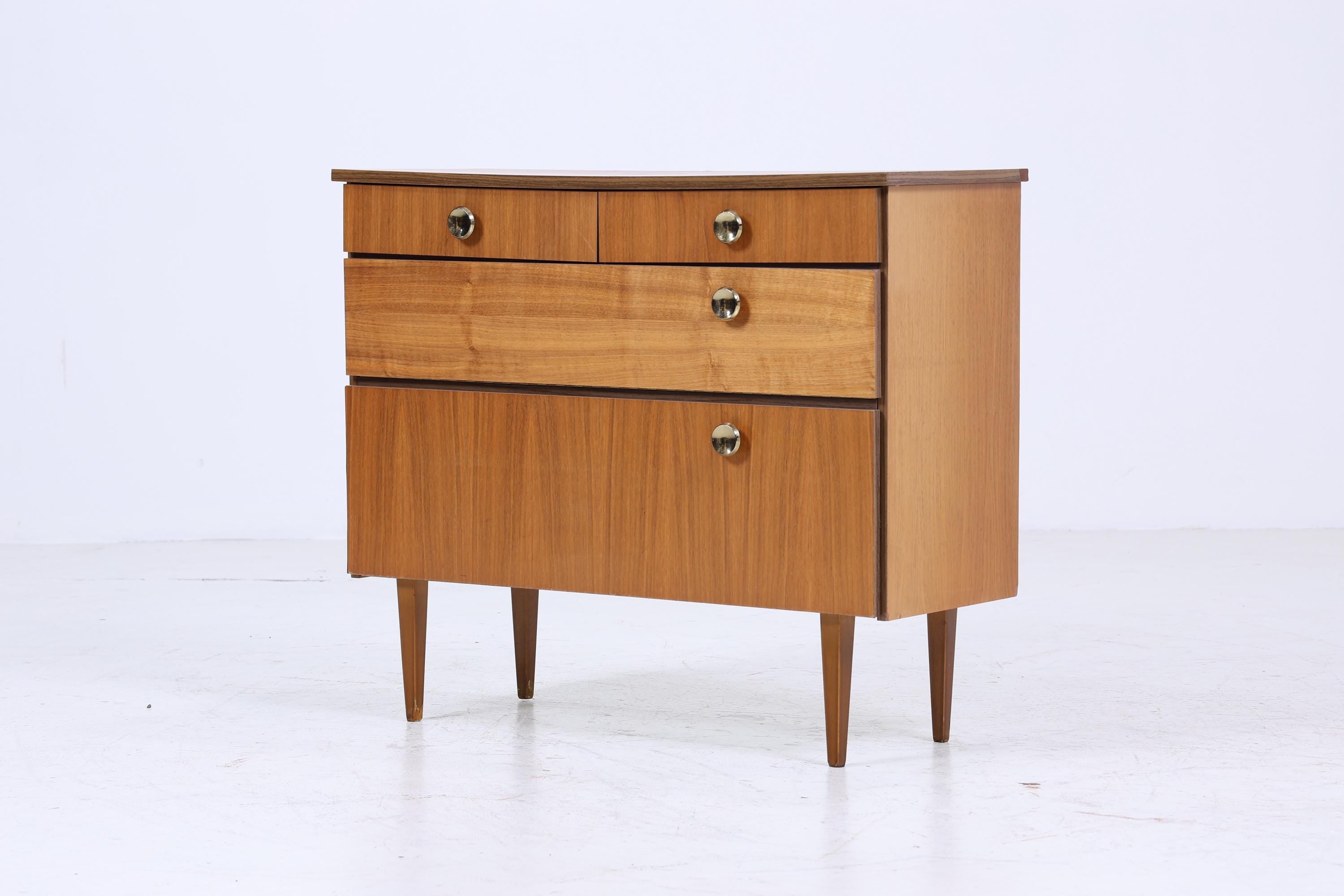 Vintage Kommode 60er Jahre | Mid Century Schubladen Schrank 60er Jahre Aufbewahrung Retro 70er Holz