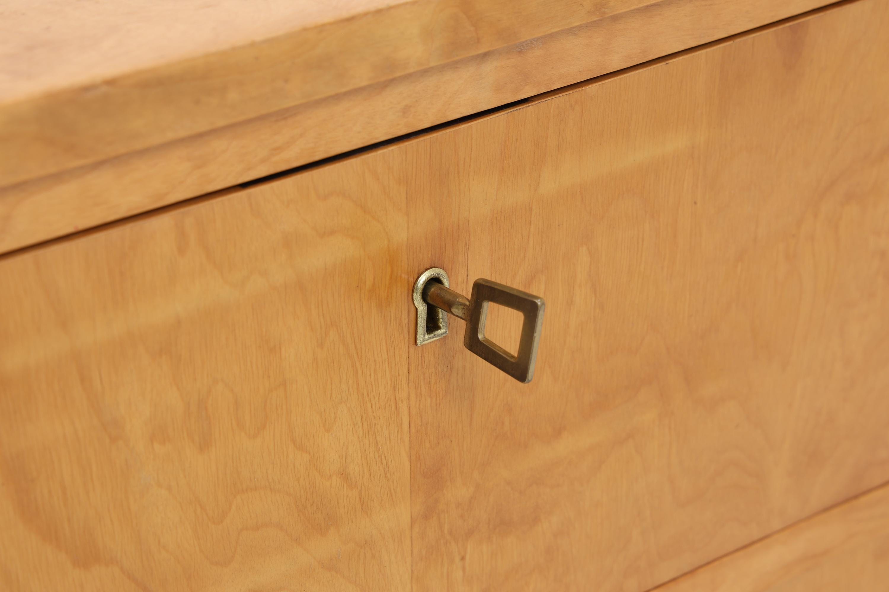 Vintage Schubladen Kommode aus Birkenholz | Mid Century Schubladen Schrank | Holz Aufbewahrung