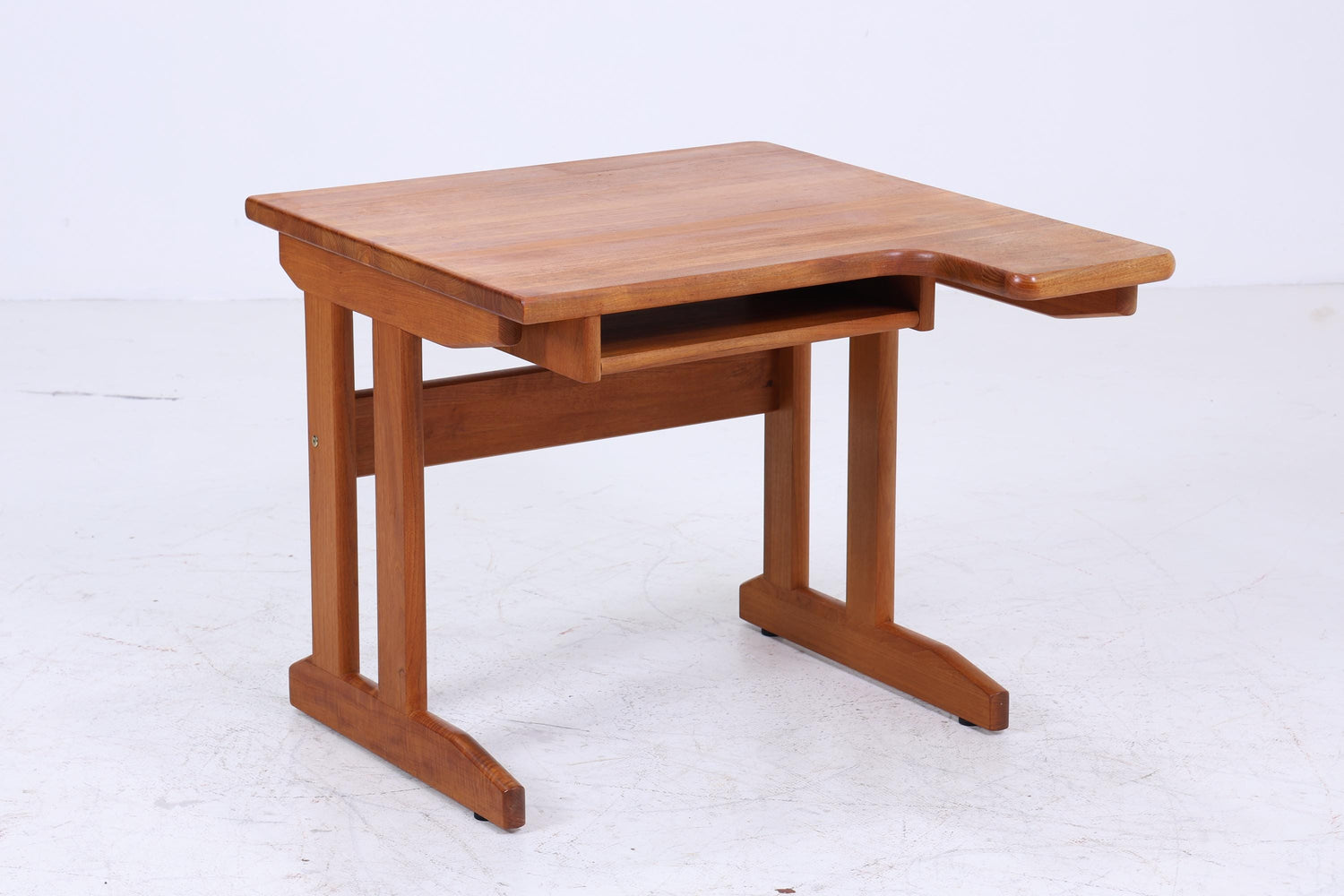 Vintage Teak Schreibtisch 60er Jahre | Mid Century Arbeitstisch Schultisch Frei Tisch Retro Holz Design