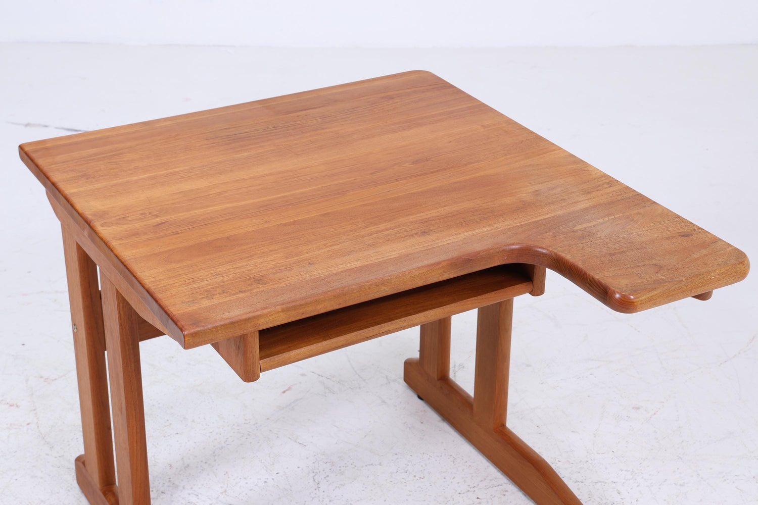 Vintage Teak Schreibtisch 60er Jahre | Mid Century Arbeitstisch Schultisch Frei Tisch Retro Holz Design