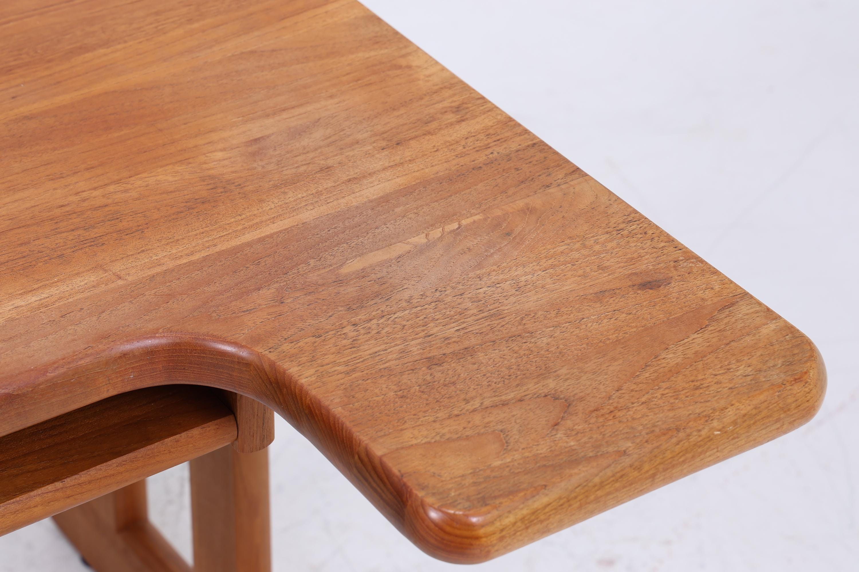 Vintage Teak Schreibtisch 60er Jahre | Mid Century Arbeitstisch Schultisch Frei Tisch Retro Holz Design