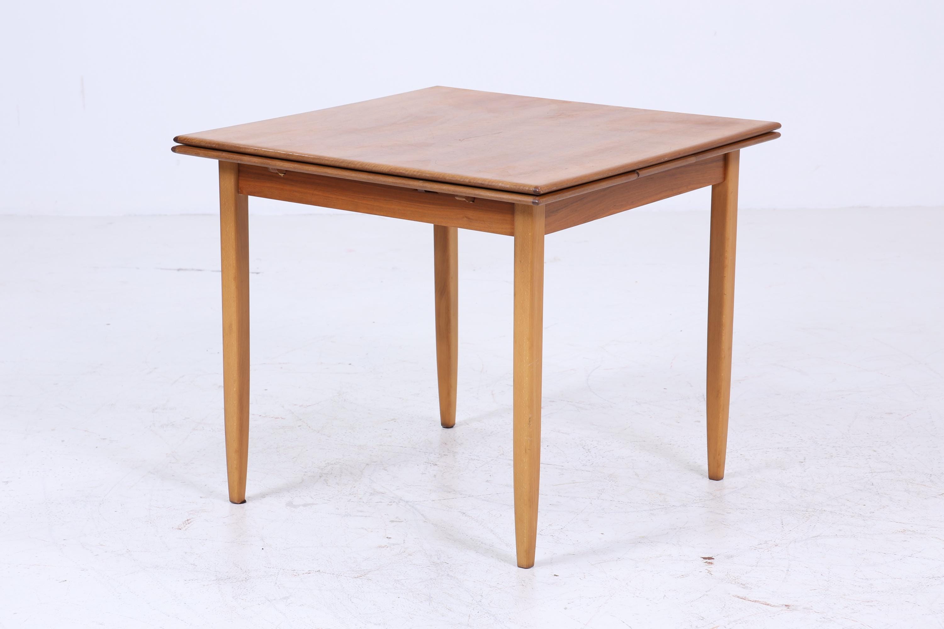Vintage Küchentisch 60er Jahre | Mid Century Esstisch Tisch Retro 70er Holz Ausziehbar