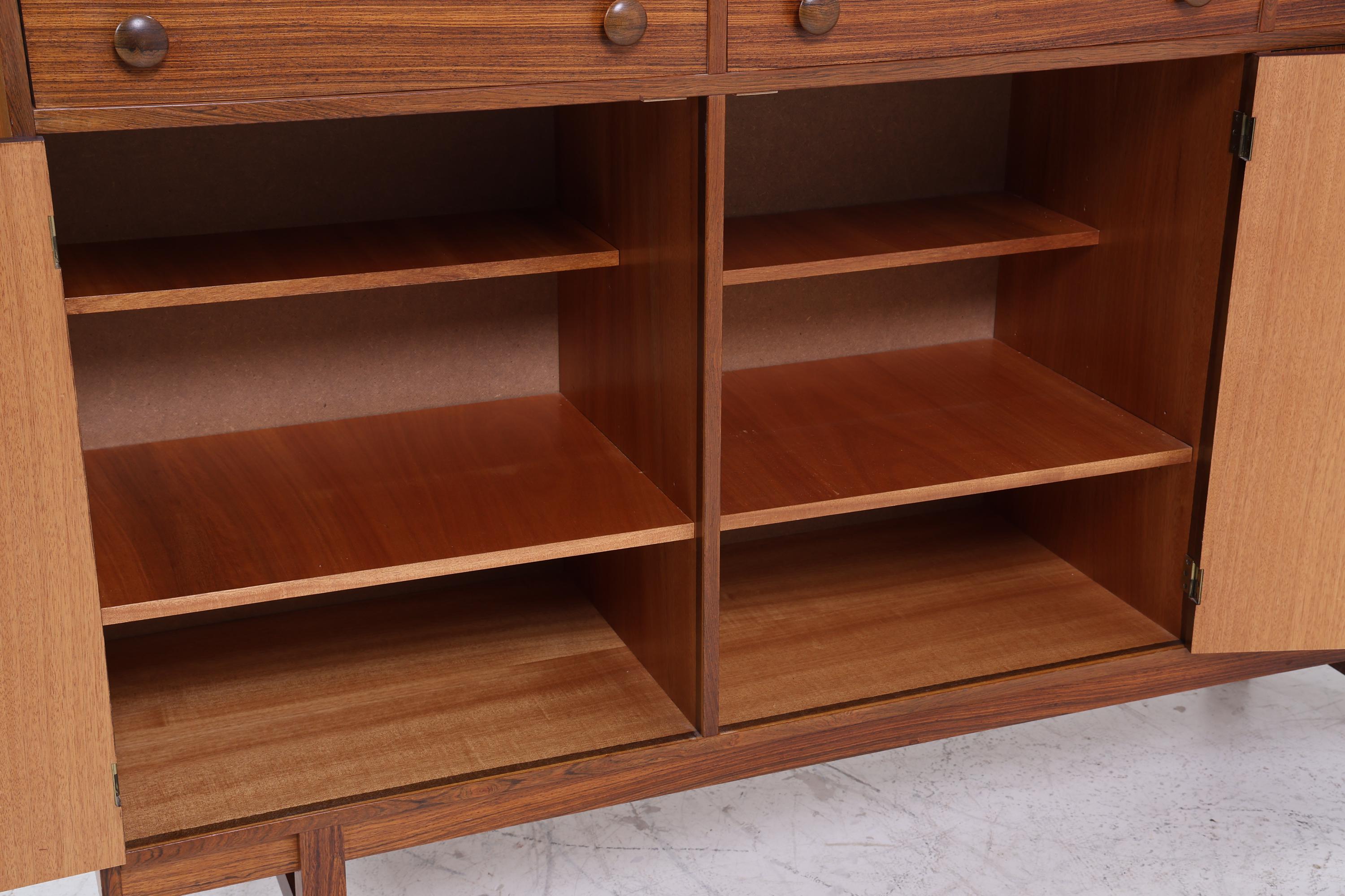 Stilvolles Vintage Highboard 60er Jahre | Mid Century Sideboard Schubladen Schrank Holz Aufbewahrung