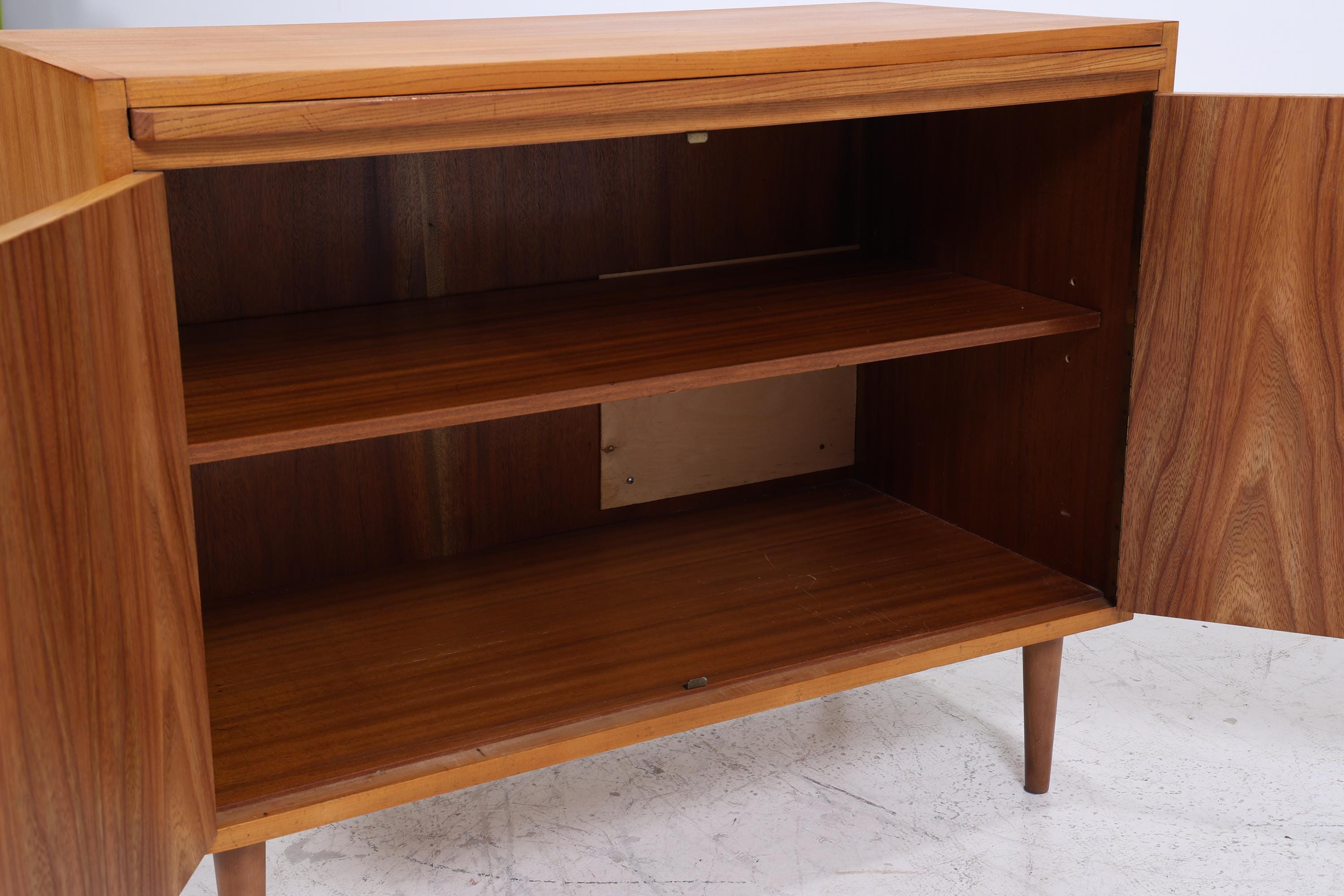 Vintage Hellerau Kommode 605 60er Jahre | Mid Century Schrank Retro Holz Aufbewahrung