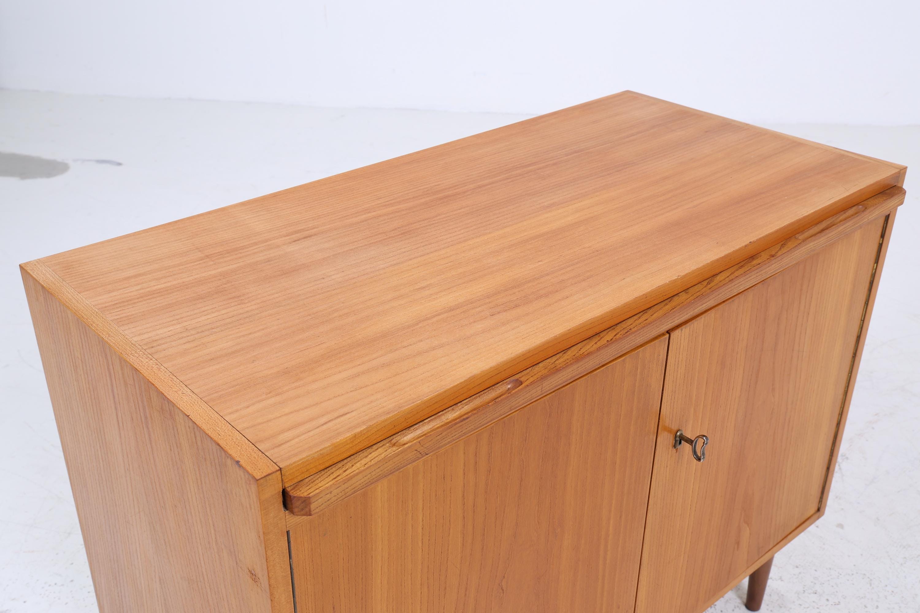 Vintage Hellerau Kommode 605 60er Jahre | Mid Century Schrank Retro Holz Aufbewahrung