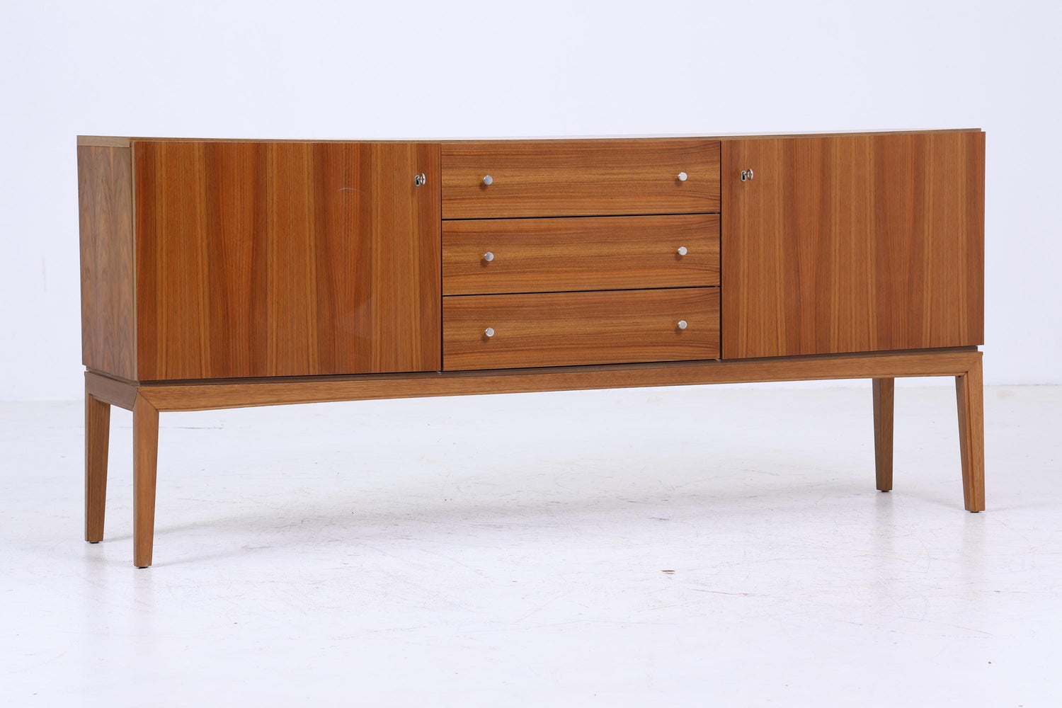 Vintage Sideboard von OTT aus den 60ern | Mid Century TV Board mit Schubladen & Fächern Lowboard Retro Holz Aufbewahrung