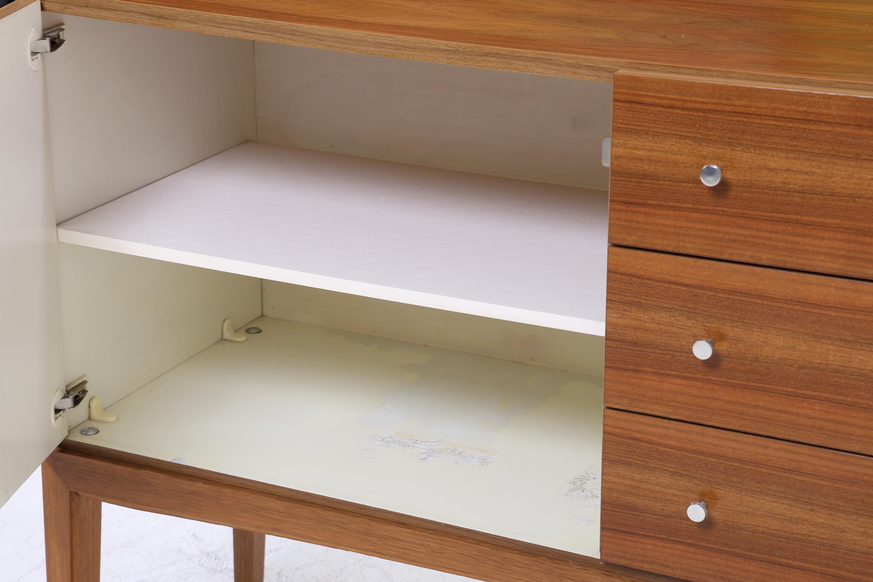 Vintage Sideboard von OTT aus den 60ern | Mid Century TV Board mit Schubladen & Fächern Lowboard Retro Holz Aufbewahrung