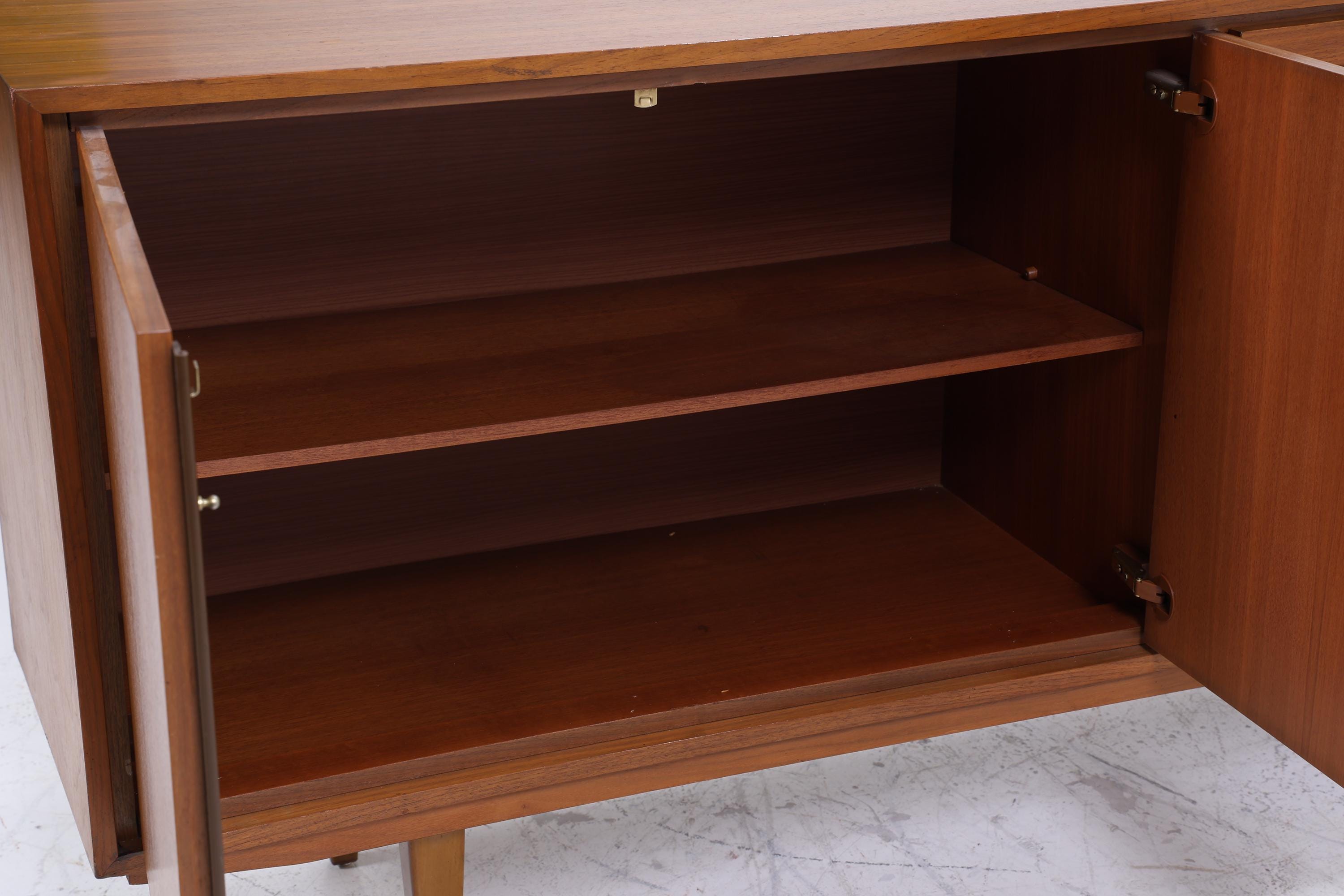 Vintage Sideboard 60er Jahre | Mid Century TV Board mit Schubladen & Fächern Kommode Retro Holz Aufbewahrung