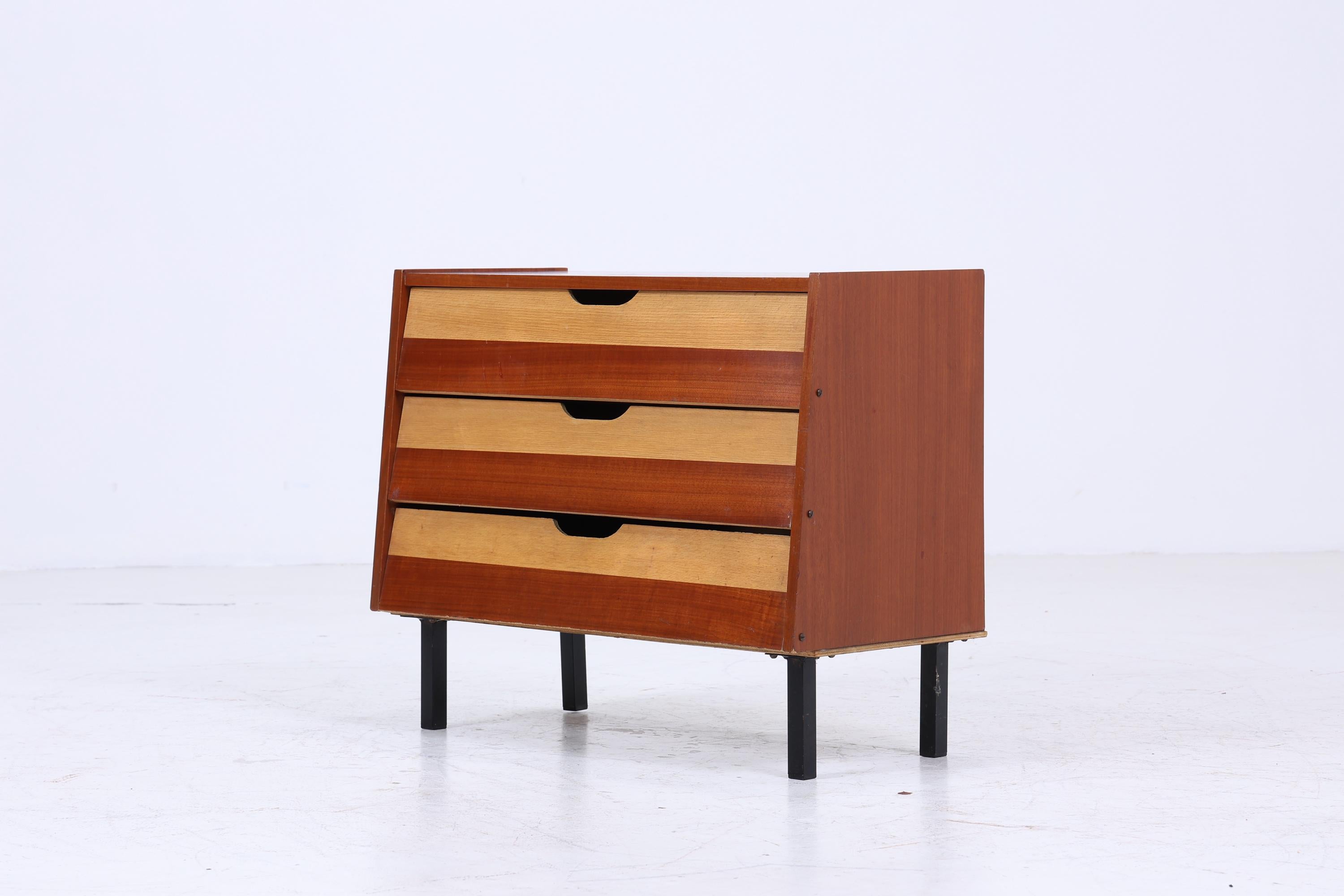 Vintage Schuhkommode aus den 60er Jahren | Mid Century Schrank Kommode Retro Schuhschrank Flur Holz Aufbewahrung