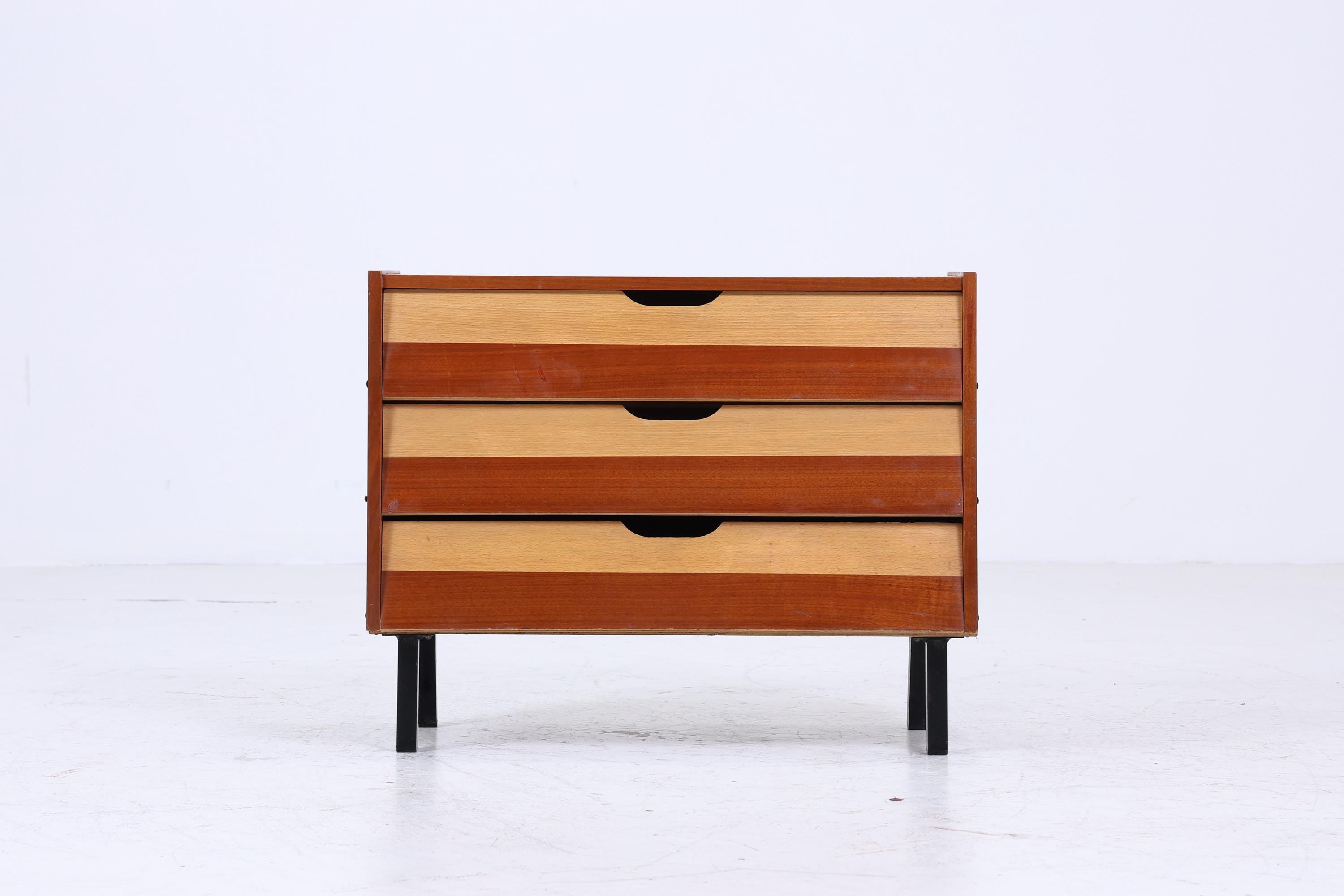 Vintage Schuhkommode aus den 60er Jahren | Mid Century Schrank Kommode Retro Schuhschrank Flur Holz Aufbewahrung