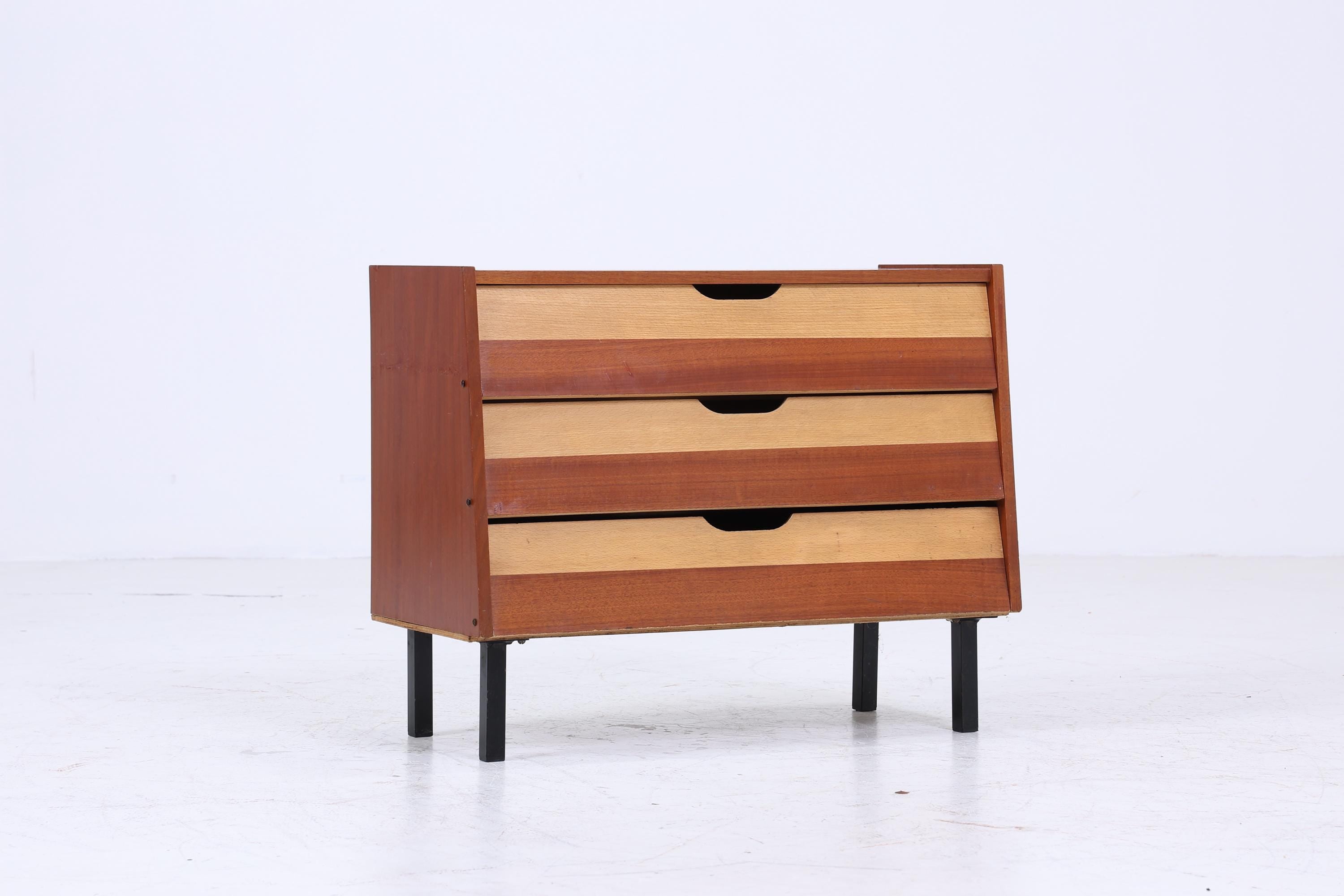 Vintage Schuhkommode aus den 60er Jahren | Mid Century Schrank Kommode Retro Schuhschrank Flur Holz Aufbewahrung