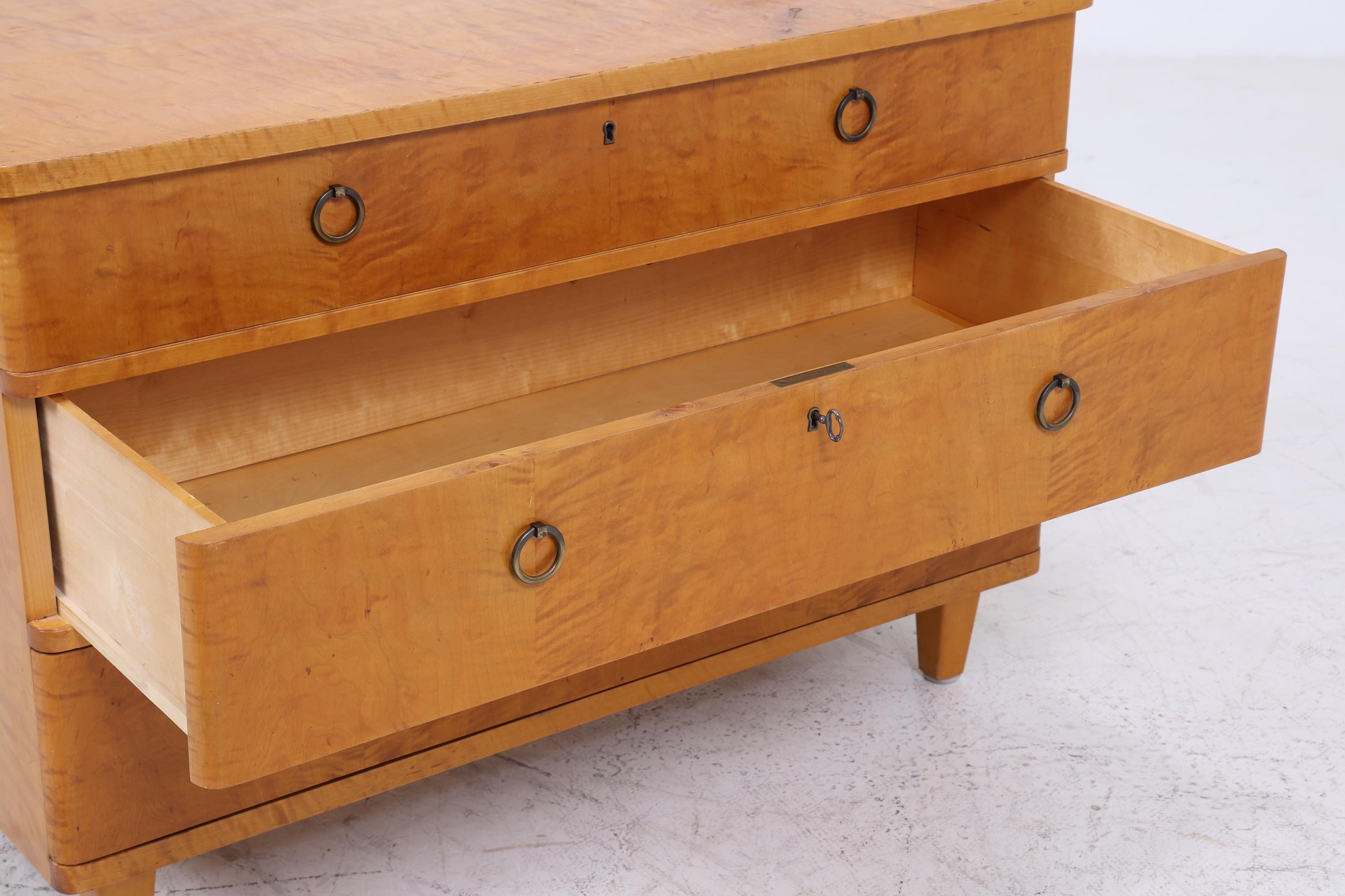 Vintage Schubladen Kommode | Mid Century Schubladen Schrank | Holz Aufbewahrung 60er 70er Jahre